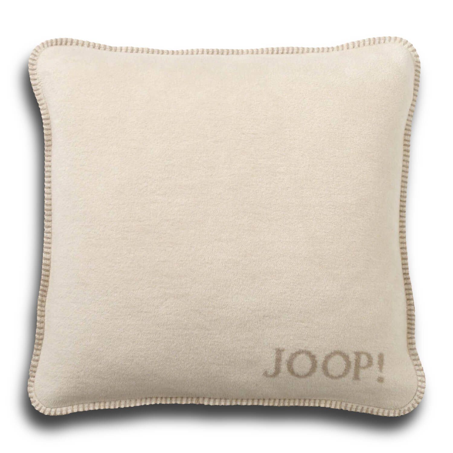 JOOP! Dekokissen Kissenhülle UNI Doubleface 50x50 cm, Joop!-Buchstaben, Wen günstig online kaufen