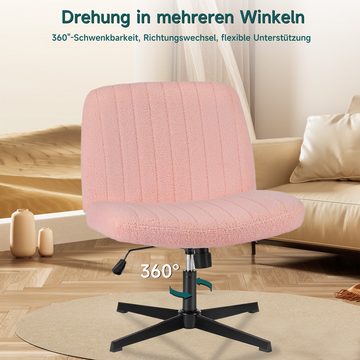 JOEAIS Chefsessel Bürostuhl Schreibtischstuhl Stuhl Office Chair Drehstuhl Computerstuhl (Esszimmerstuhl Ergonomisch Sessel mit Rollen und Wippfunktion), Verstellbarer Lordosenstütze Armlehne, Höhenverstellung