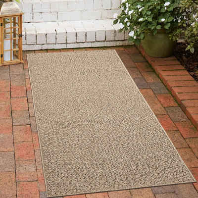 Outdoorteppich In- und Outdoor Teppich für Küche, Esszimmer oder Terrasse, Carpetia, rechteckig, Höhe: 5 mm