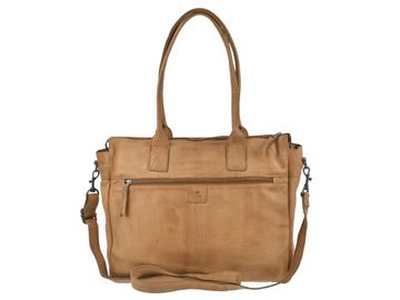 Bear Design Shopper "Binni" Callisto Pelle Leder, große Handtasche, Schultertasche 45x32cm, weich, knautschig taupe