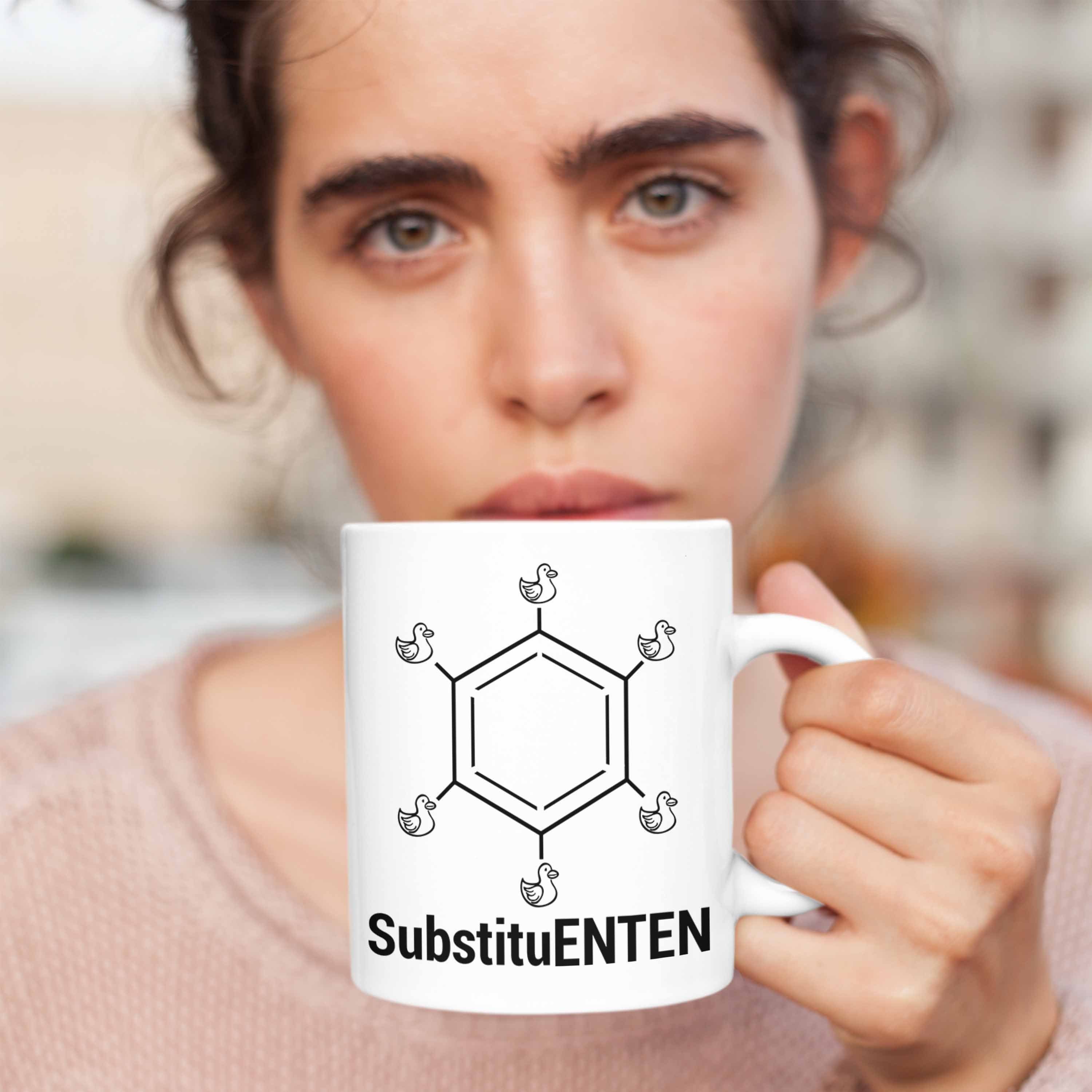 Tasse Chemie SubstituENTEN Organische Chemiker Trendation Ente Chemie Witz Weiss Tasse Kaffee