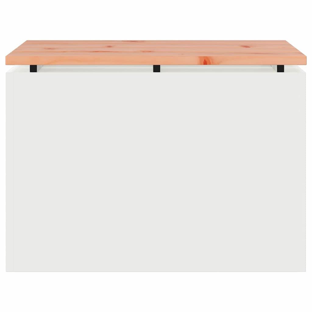 vidaXL Gartenbank Gartenbank Weiß 60 x 40 x 43 cm (1-St)
