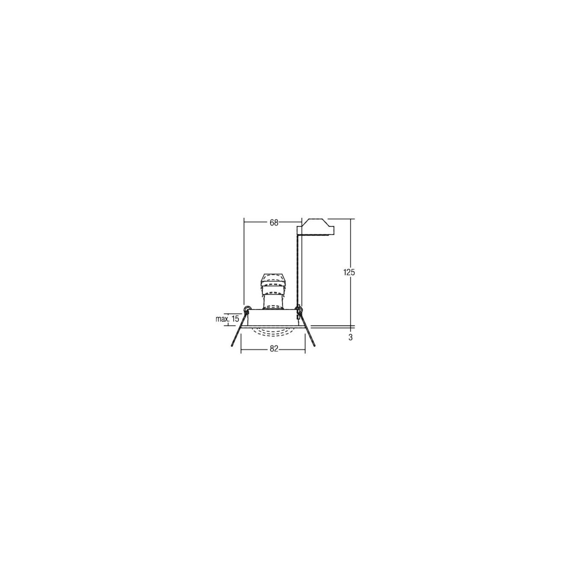 Brumberg Brumberg Leuchten HV-Einbaustrahler GU10 titan 36143640 Installationskabel
