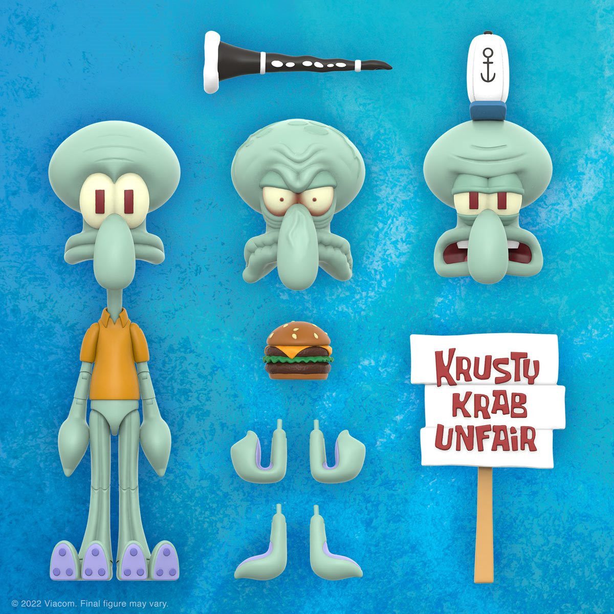 Super7 Actionfigur SpongeBob Schwammkopf Ultimates Squidward (Thaddäus) Actionfigur