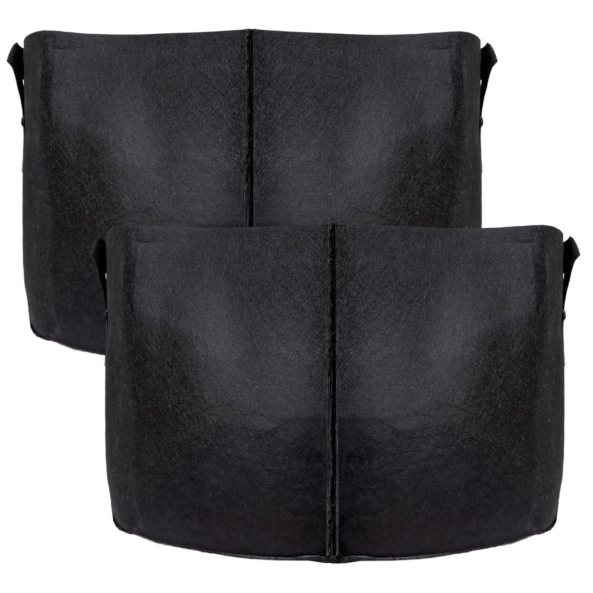 Intirilife Pflanzkübel (2x Vlies Pflanzsack in 113 Liter - 30 Gallon - 60 x 40 cm, 2 St), Pflanzen Übertopf aus Vliesstoff Blumentopf Pflansack Gefäß Griffe
