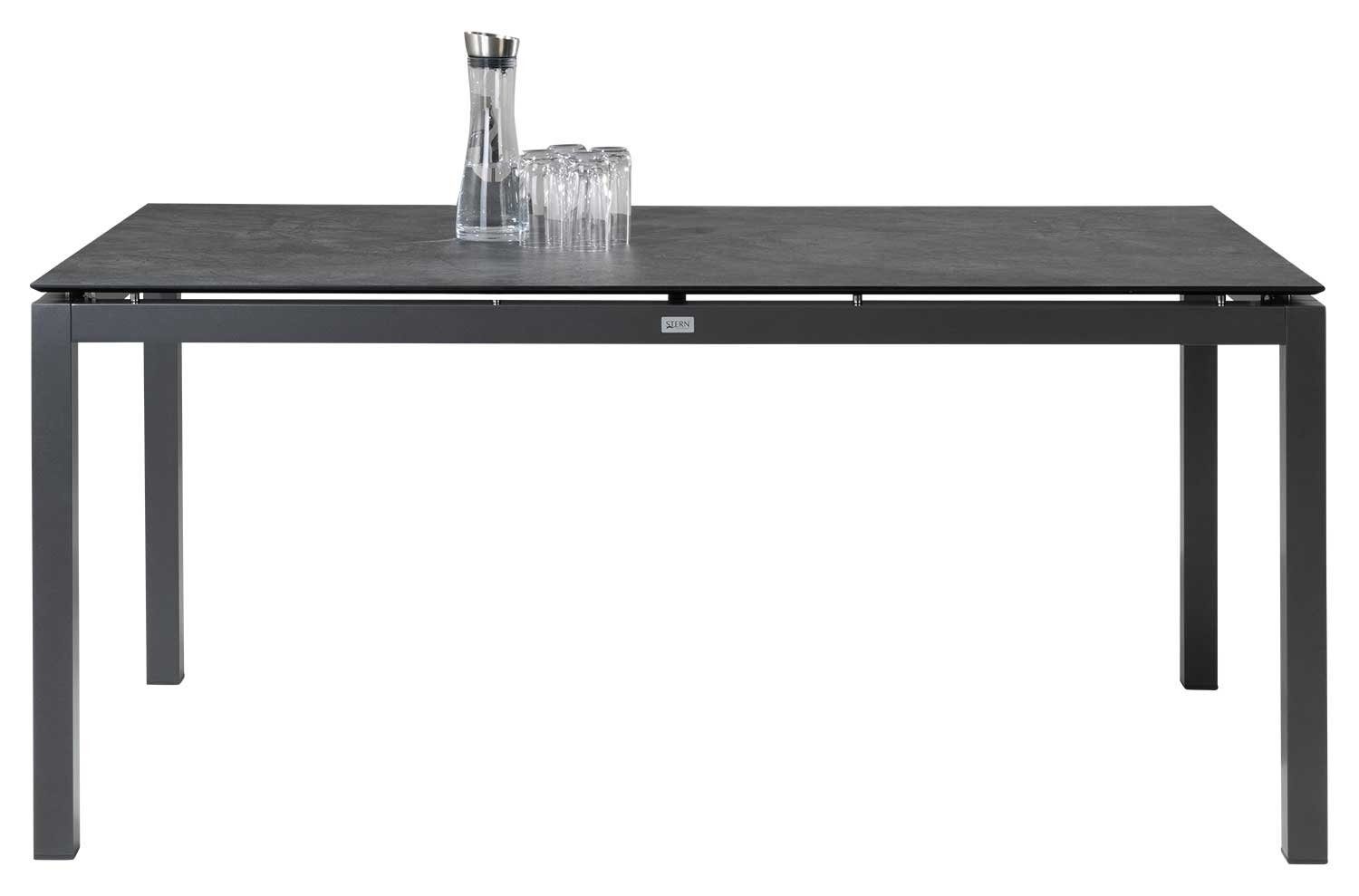Stern Tischplatte DARK MARBLE, x Silverstar 2.0, B T 160 Grau 90 cm