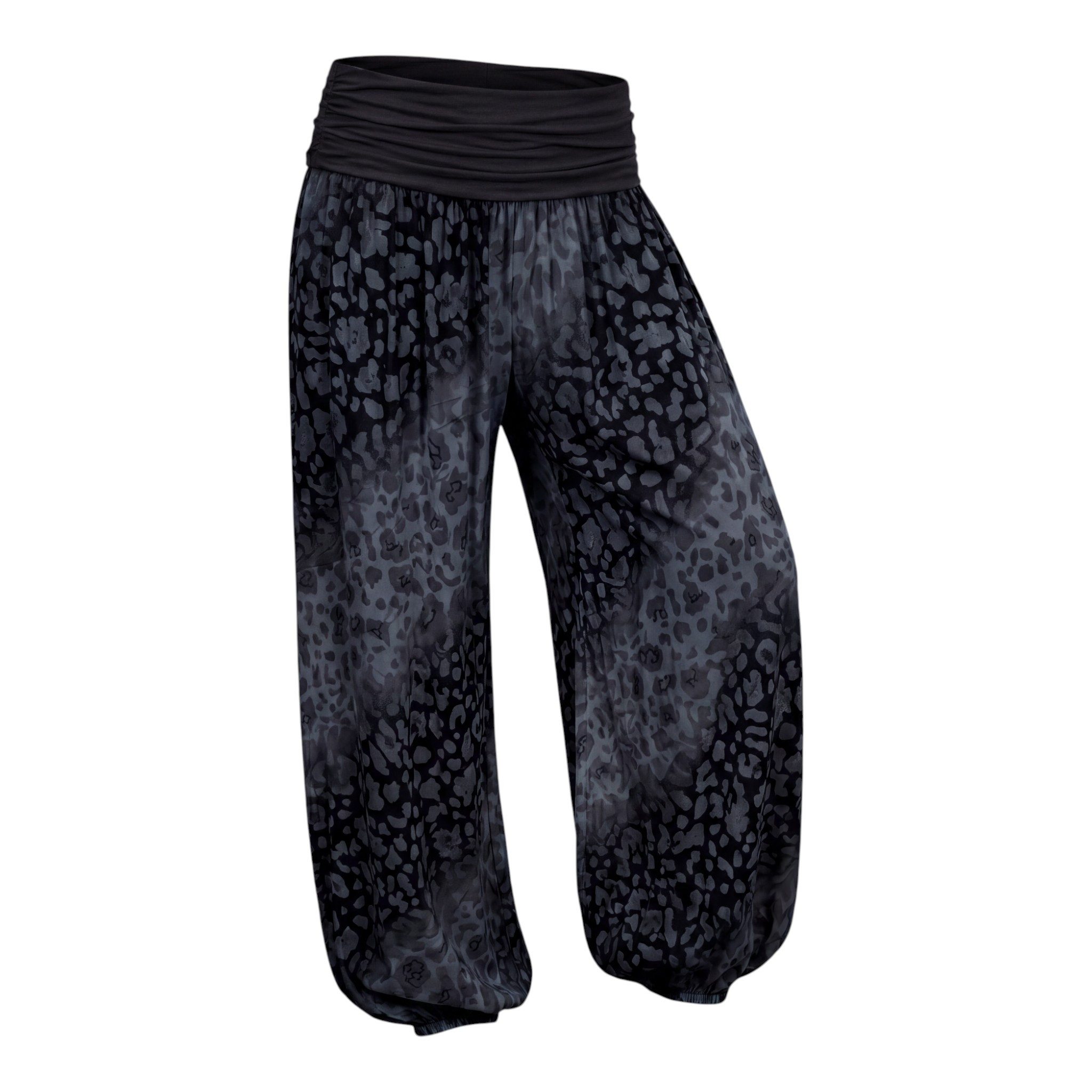 Haremshose Flatterhose Damen Sommerhose weite Haremshose Leo Print