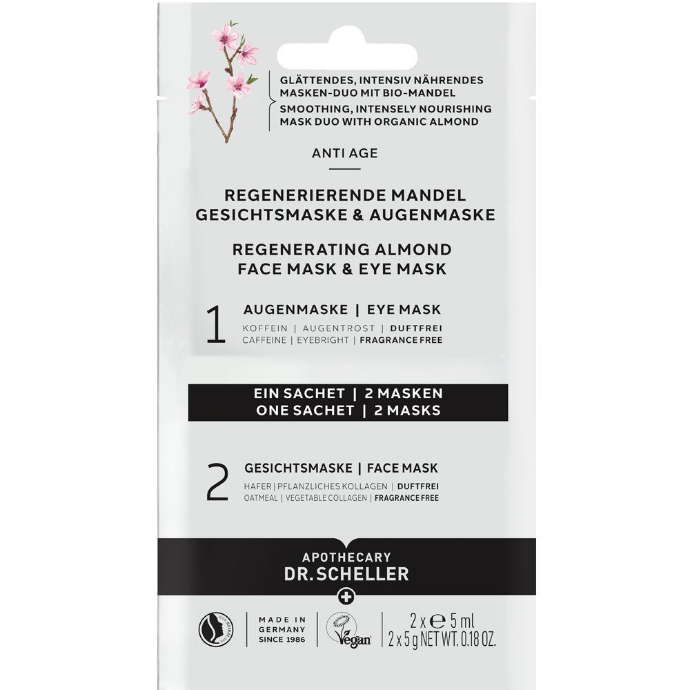 Dr. Scheller Gesichtspflege Regenerierende Mandel, 10 ml | Tagescremes