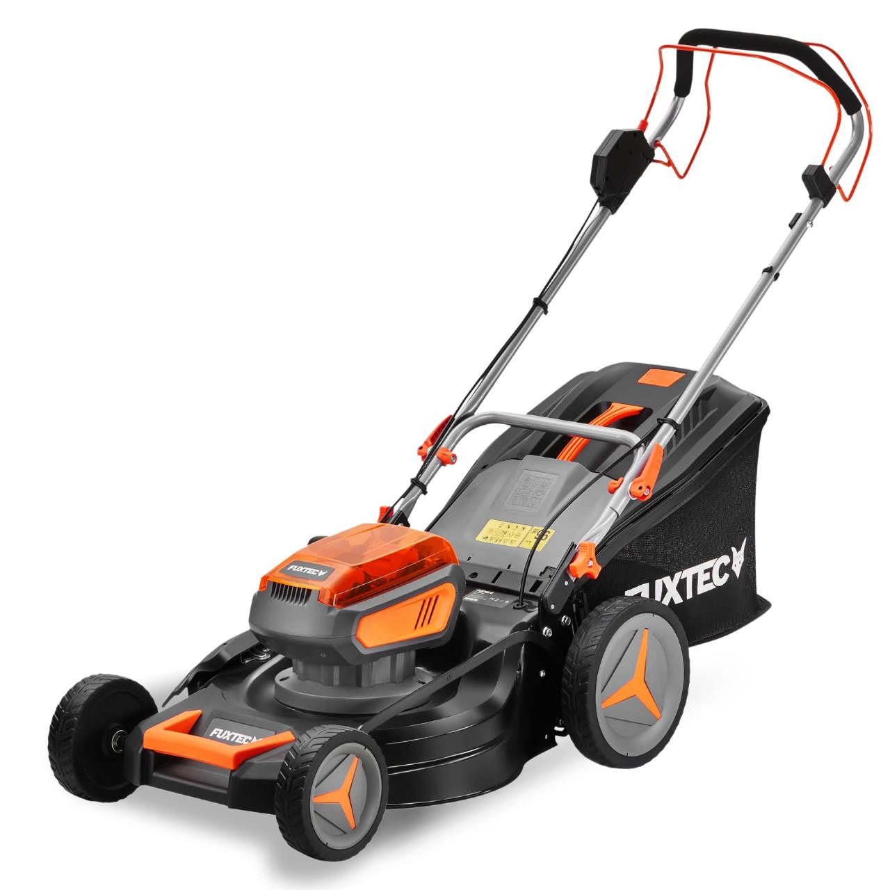 FUXTEC Akkurasenmäher FX-E2RM46, 46 cm Schnittbreite, 40V, ohne Akku und Ladegerät, 46 cm, Hinterradantrieb