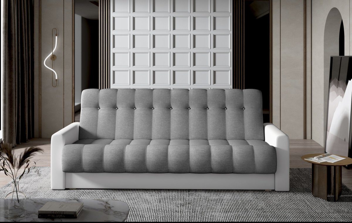 Luxusbetten24 Schlafsofa Designer Sofa Vido, mit Schlaf- und Klappfunktion