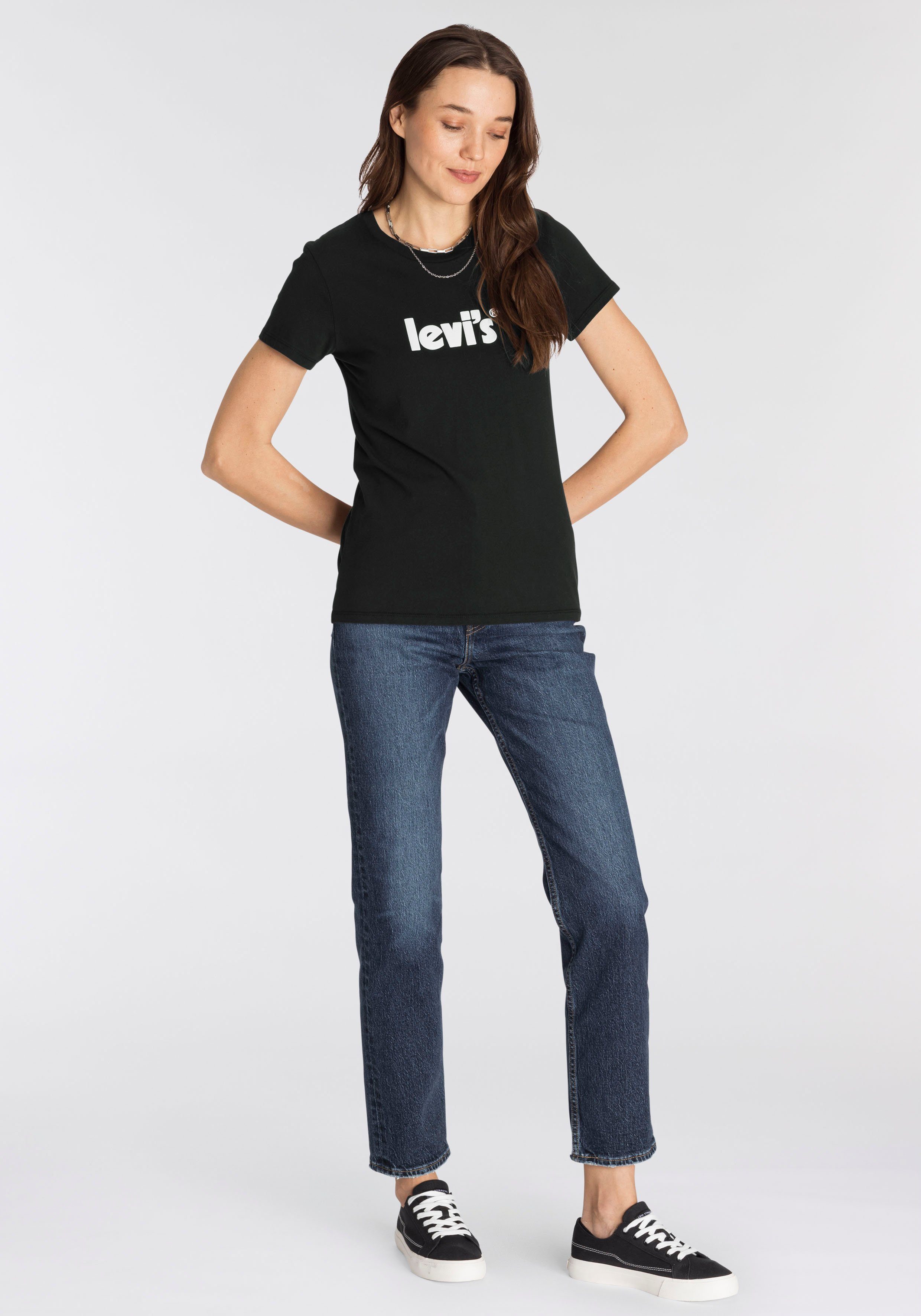 schwarz PERFECT Mit THE TEE Levi's® T-Shirt Markenschriftzug