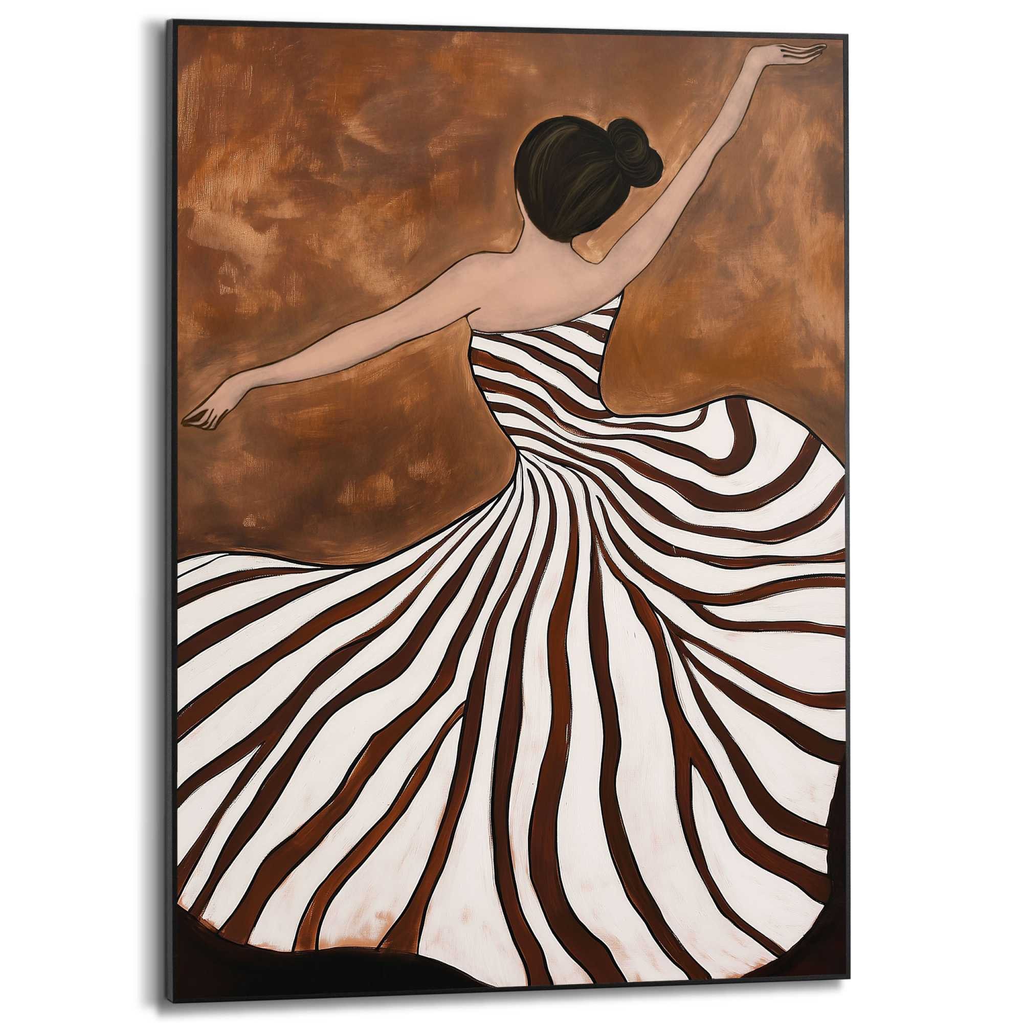 Reinders! Poster Tanzende Dame, Hobbyraum - Braun - MDF - Frauen - 50x70 cm