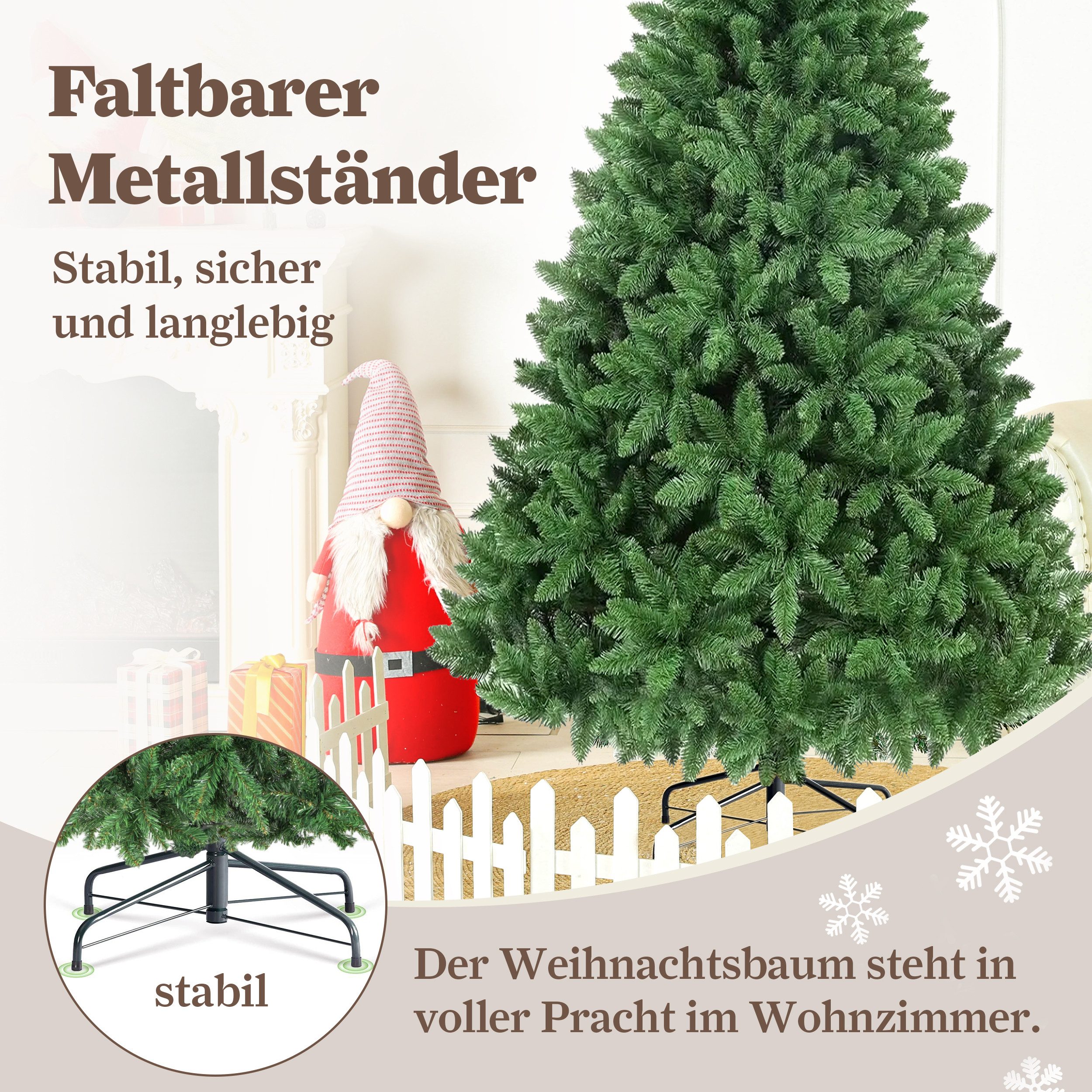 TAB Künstlicher Weihnachtsbaum Tannenbaum mit 100% neu PVC, Christbaum mit günstig online kaufen