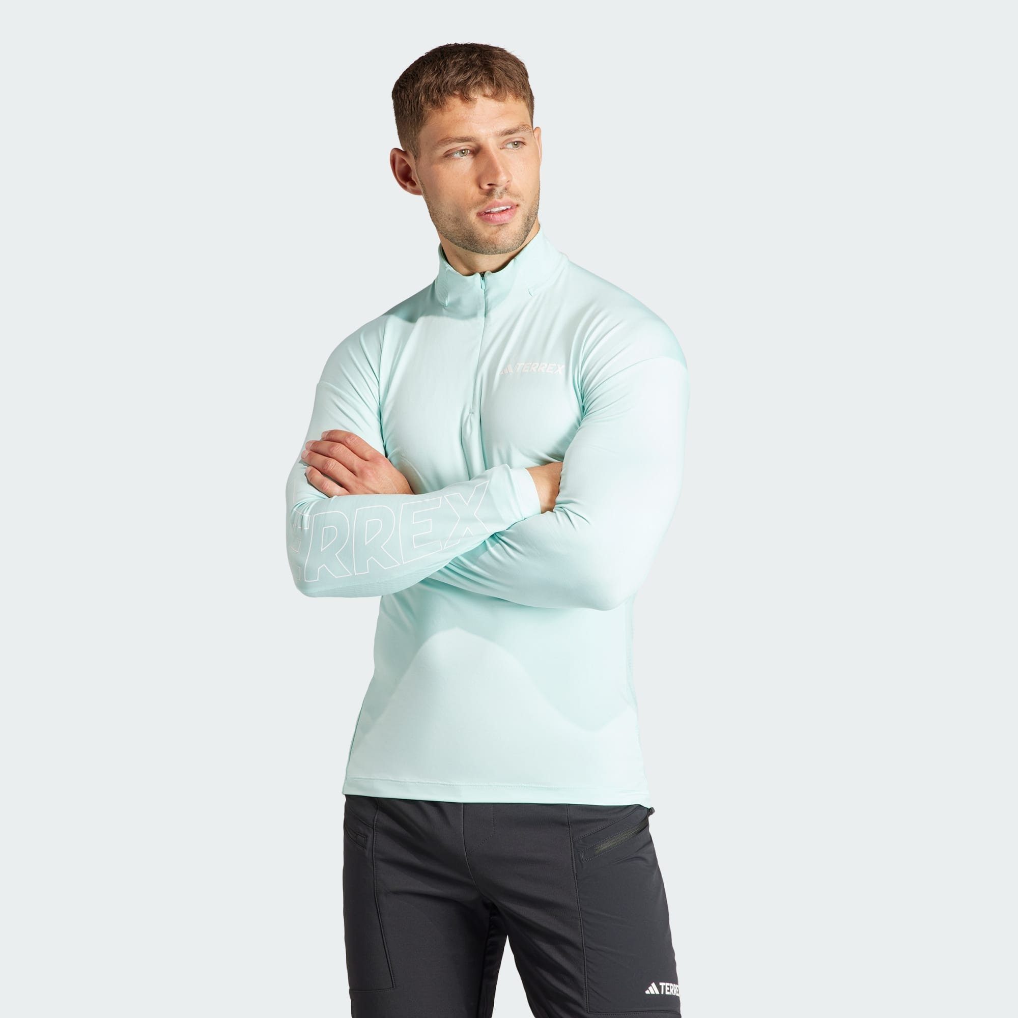 adidas TERREX Funktionstop TERREX XPERIOR LONGSLEEVE Semi Flash Aqua