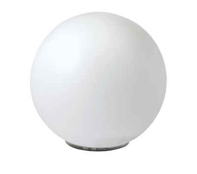 Dehner LED Solarleuchte Solarkugel, Ø 30/40 cm, Kunststoff, weiß, Weiß, Kugel mit weißem Licht, wetterfest, umweltfreundlich, Power-LEDs
