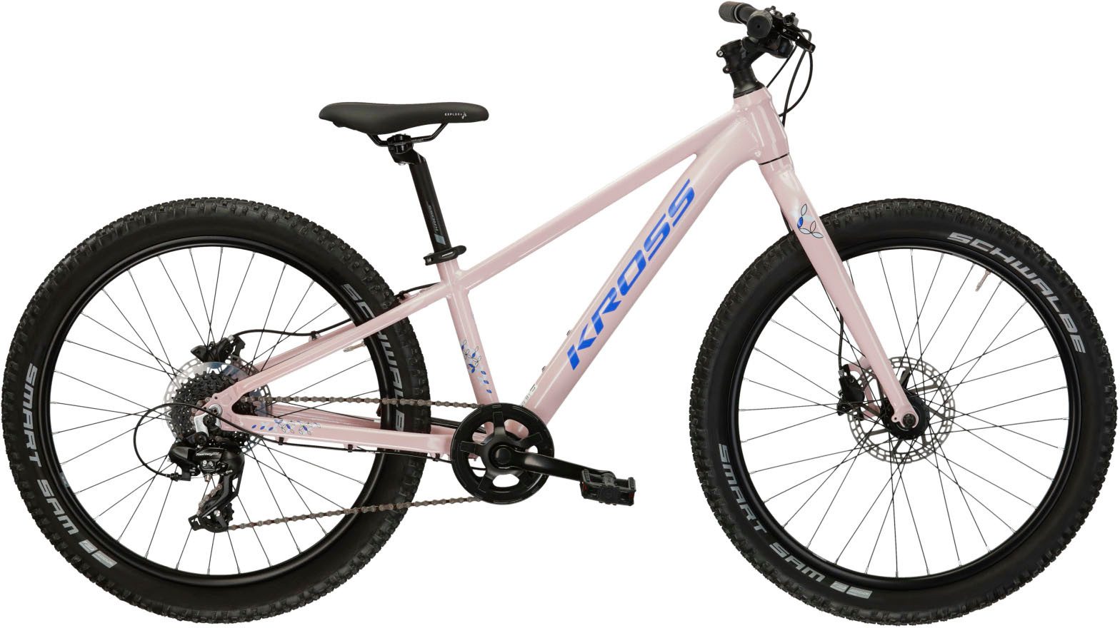 Kross Kinderfahrrad Kinder-MTB Lea Jr 2.0, 8 Gang Shimano TOURNEY TX800 Schaltwerk, Kettenschaltung