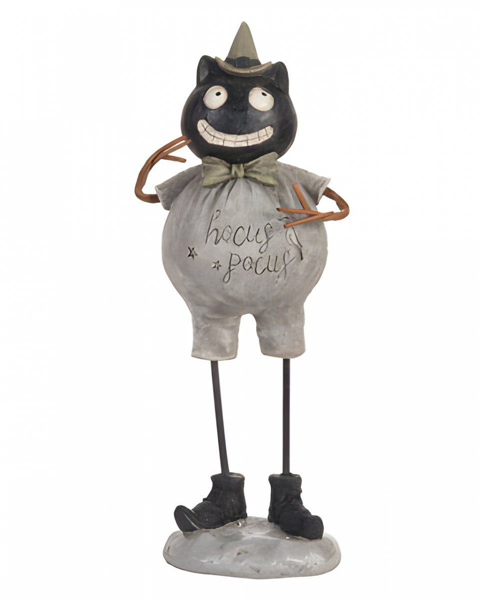 Dekoobjekt Hocus Pocus Halloween Kätzchen Figur im Vintage St