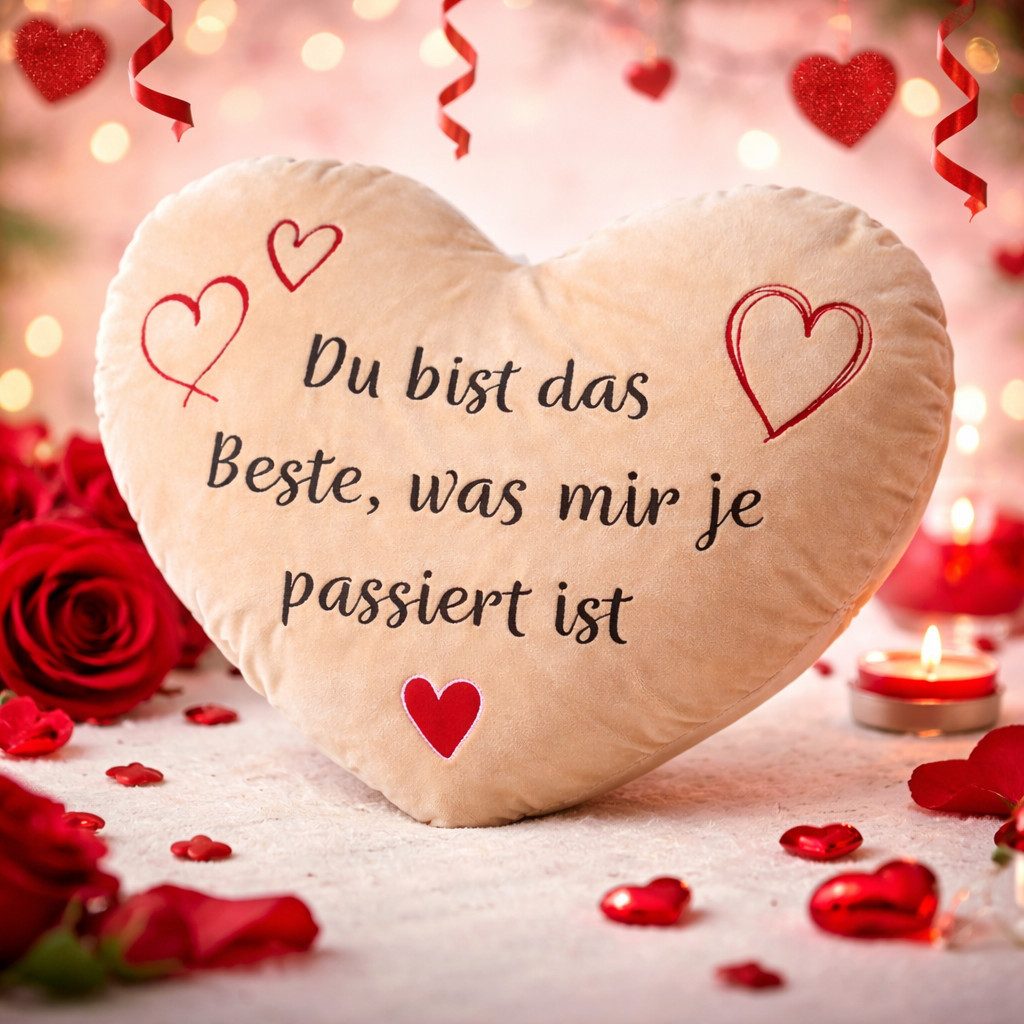 LB H&F Lilienburg Dekofigur Plüschfigur Geschenk Männer Freundin Herz Liebe (Herzform Freundin Freund Mann Frau Hochzeitsgeschenk Hochzeit Mama Herzkissen Mutter Verliebte Beste Geschenkidee Valentinstaggeschenk Valentinsgeschenk verliebt Paar Partner Pärchen Verlobung Herz Liebe Kuschelkissen Mitbringsel Muttertag Spruch Motiv DU BIST DAS BESTE WAS MIR JE PASSIERT IST Jahrestag Plüschherz Herzkissen Dekokissen Plüsch Idee Geschenkidee, Valentinstag Verlobung Antrag Hochzeitsantrag Verlobungsgeschenk), Geburt Hochzeit Jahrestag xl groß Love Liebe Geburtstag Muttertag