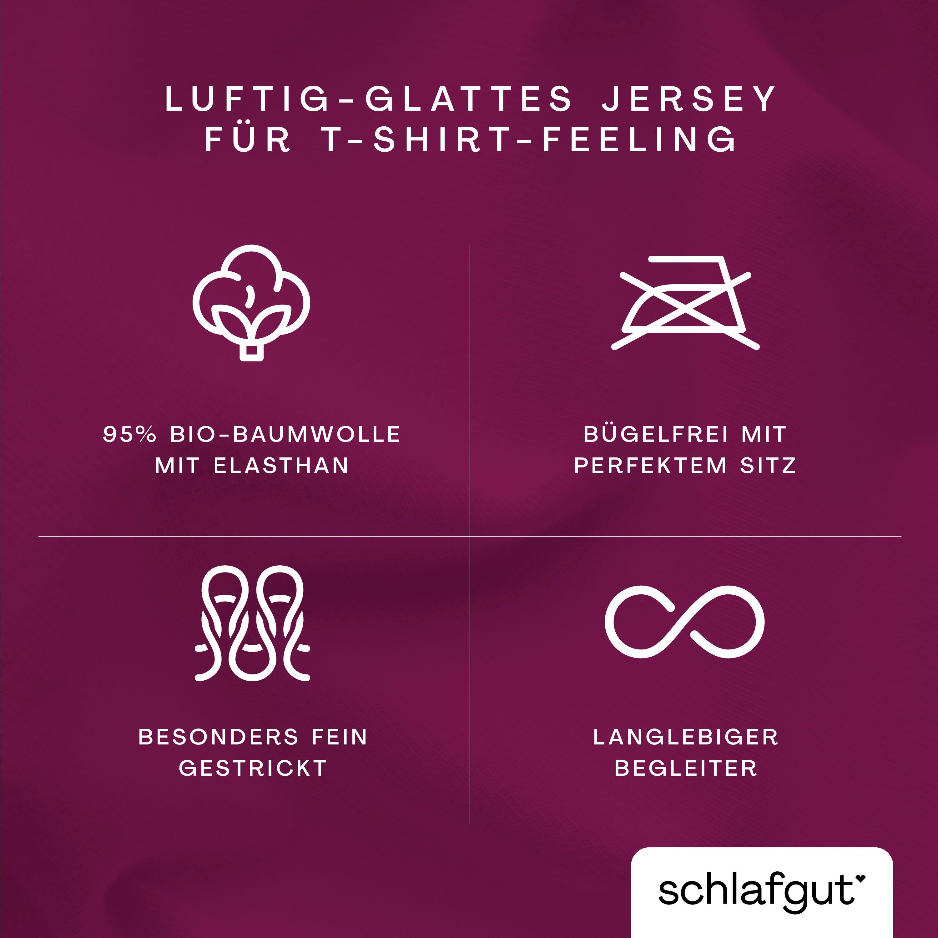Schlafgut Kissenbezug Premium Kissenbezug Knitted Jersey (1 St), (1 Stück), Ton-in-Ton Reißverschluss, Bio-Baumwolle mit Elasthan, Uni, OEKO Tex
