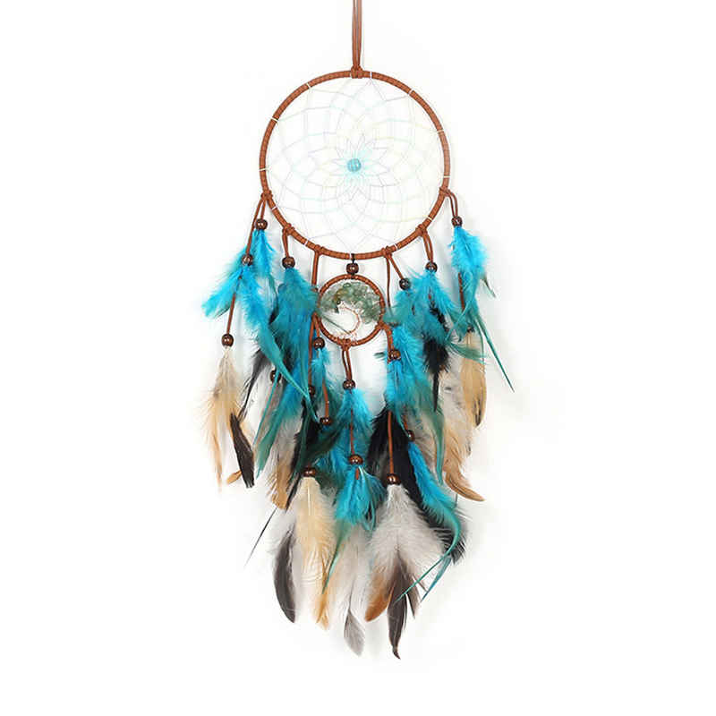 HIBNOPN Traumfänger Dreamcatcher Handgefertigt Feder Klein Dream Catchers für Wohnkultur