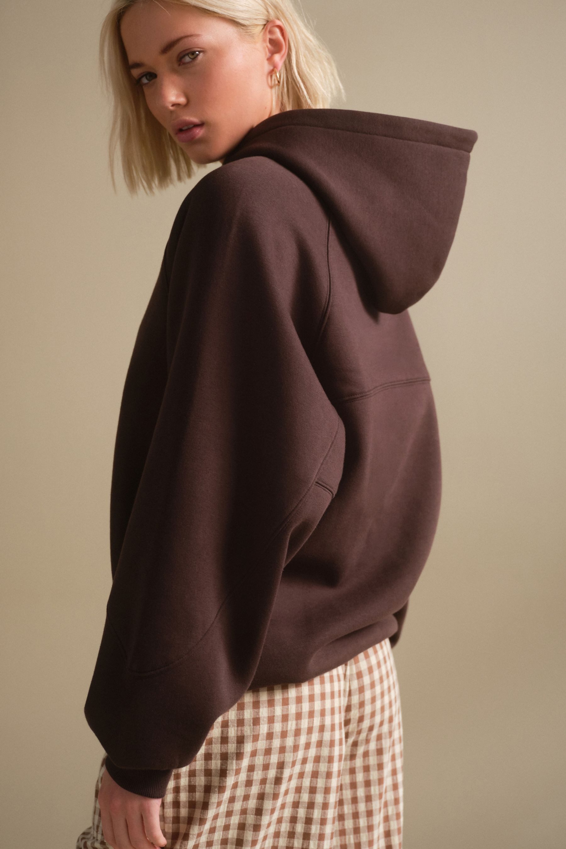 Next Kapuzenpullover Langes Oversized Relaxed Fit günstig online kaufen