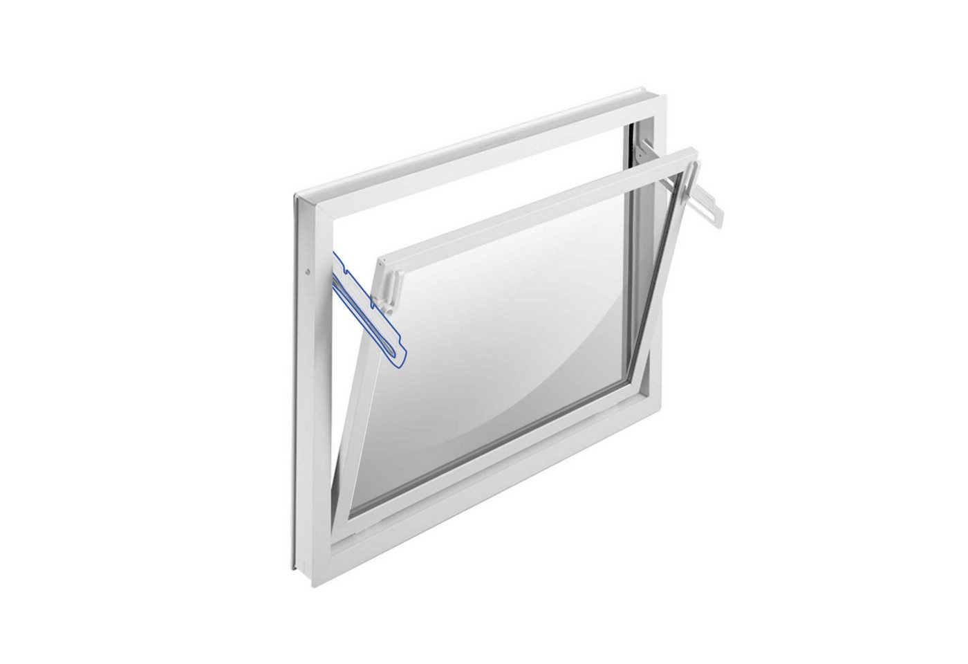 Thumbnail - Adapter Universe Kellerfenster Kippschere Ersatzteil Weiß Kellerfenster passend für ACO Kippfenster