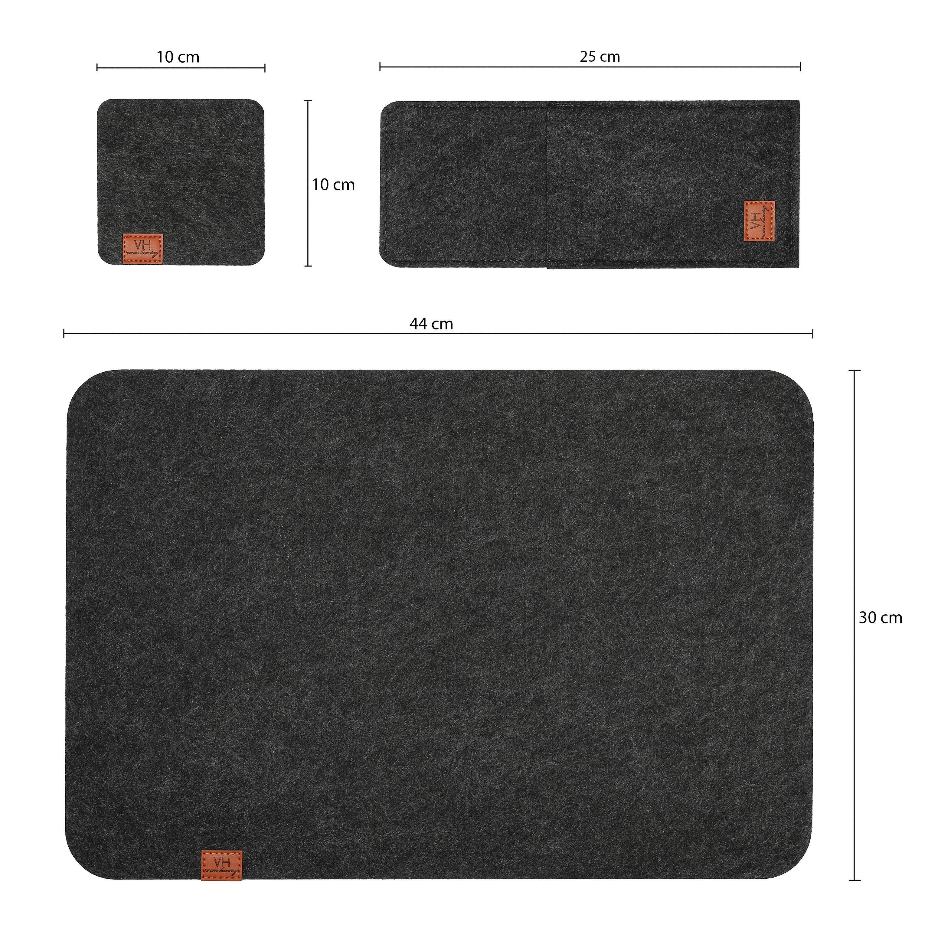 VanHenry Platzset Filz Tischsets 18er Set Abwaschbare Untersetzer & Besteck günstig online kaufen