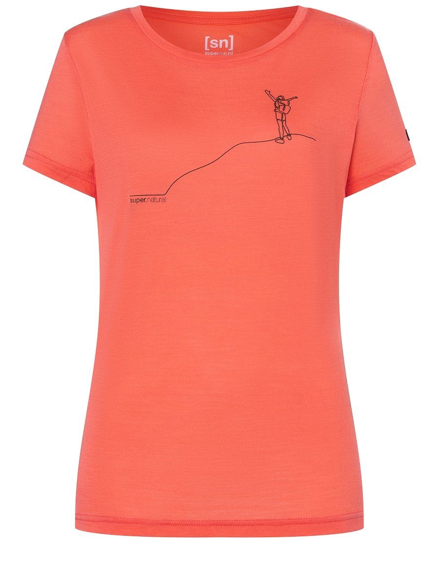 SUPER.NATURAL Print-Shirt Merino T-Shirt W GIPFELGLÜCK günstig online kaufen