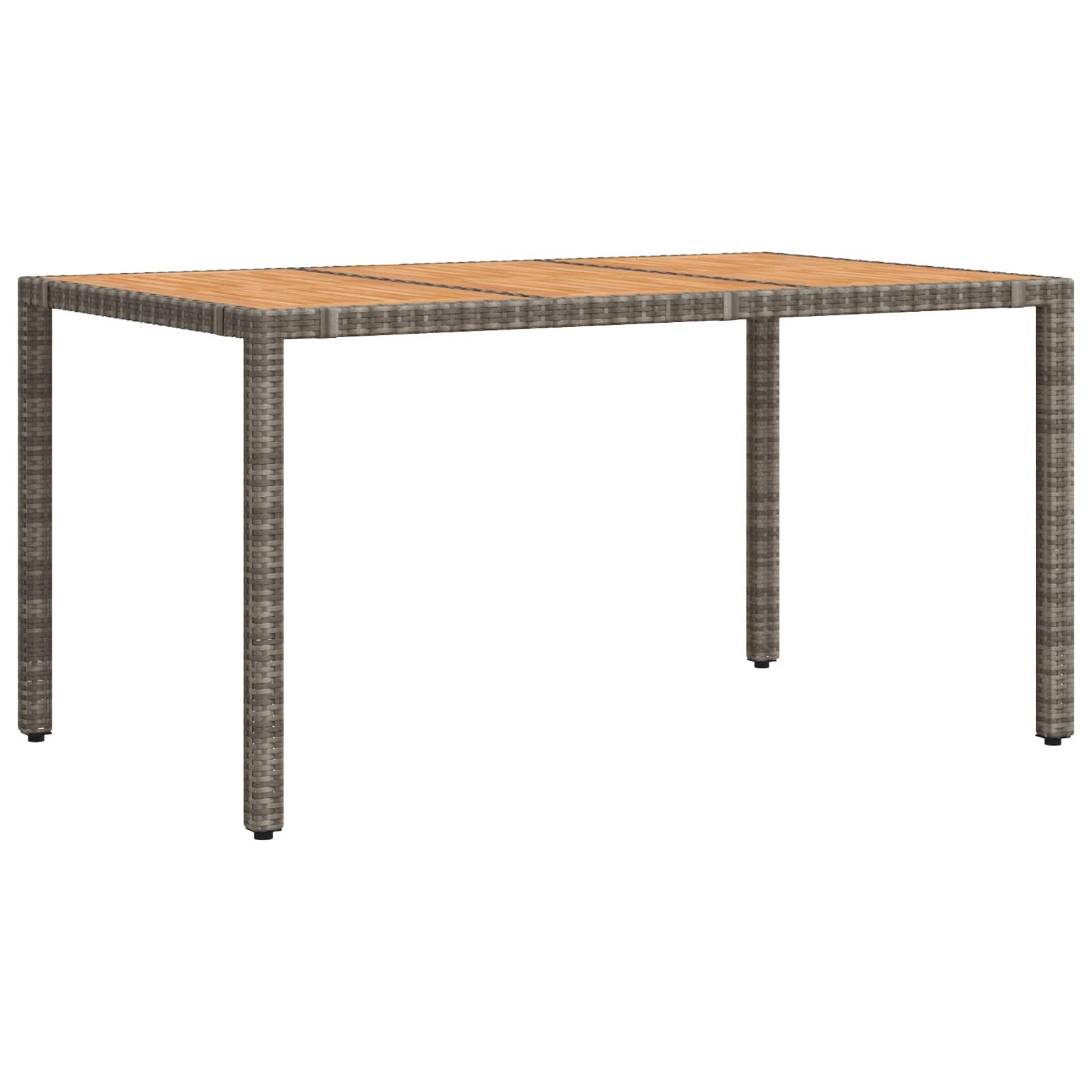 vidaXL Gartenlounge-Set Outdoortisch-Set 7 stk. Hellgrau und Dunkelgrau, (7-tlg)