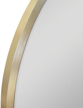 Talos Badspiegel Picasso gold Ø 100 cm, hochwertiger Aluminiumrahmen
