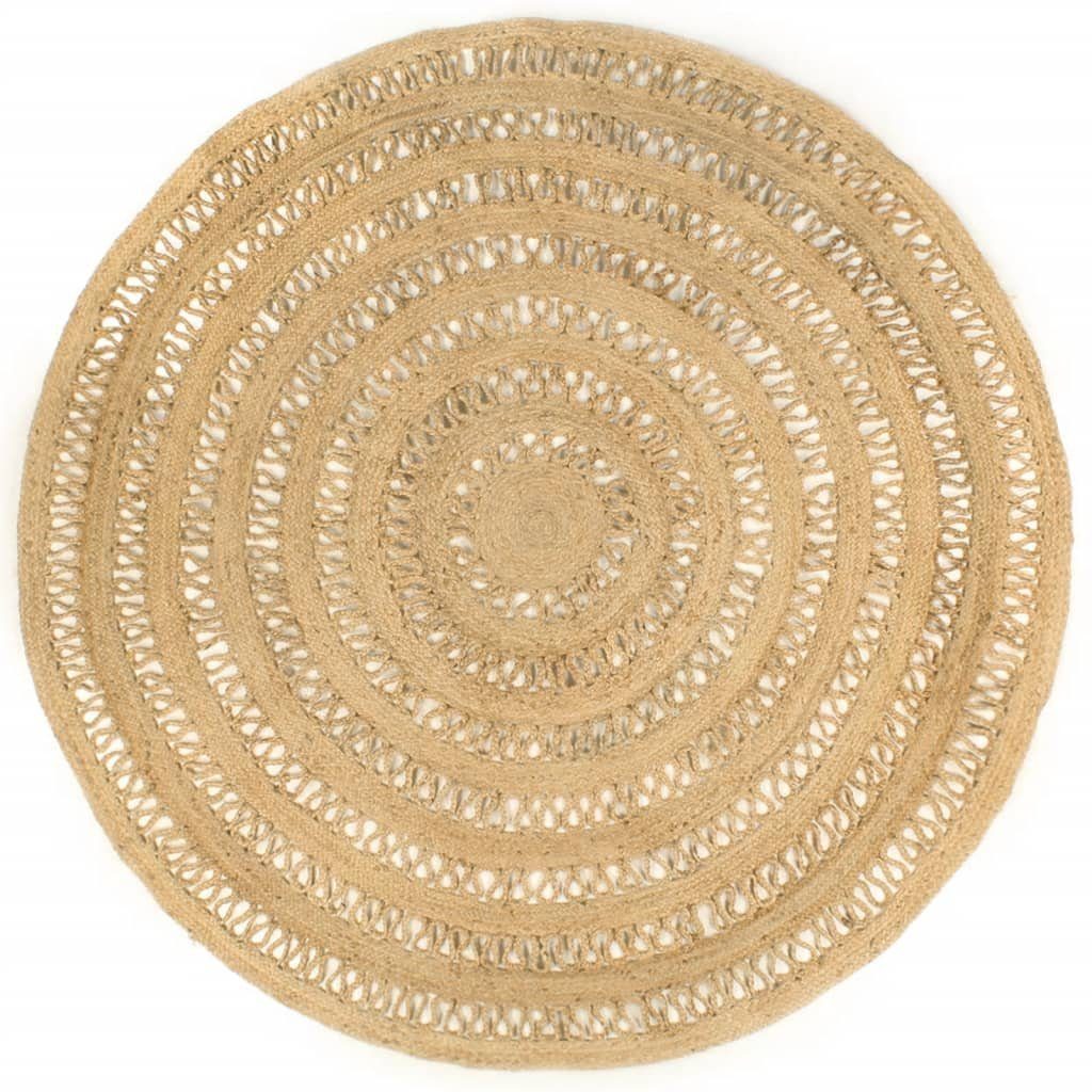 vidaXL Teppich Teppich Handgefertigt Geflochten Jute 210 cm, Runde. € 94,99, (€ 27,14 pro 1 qm).