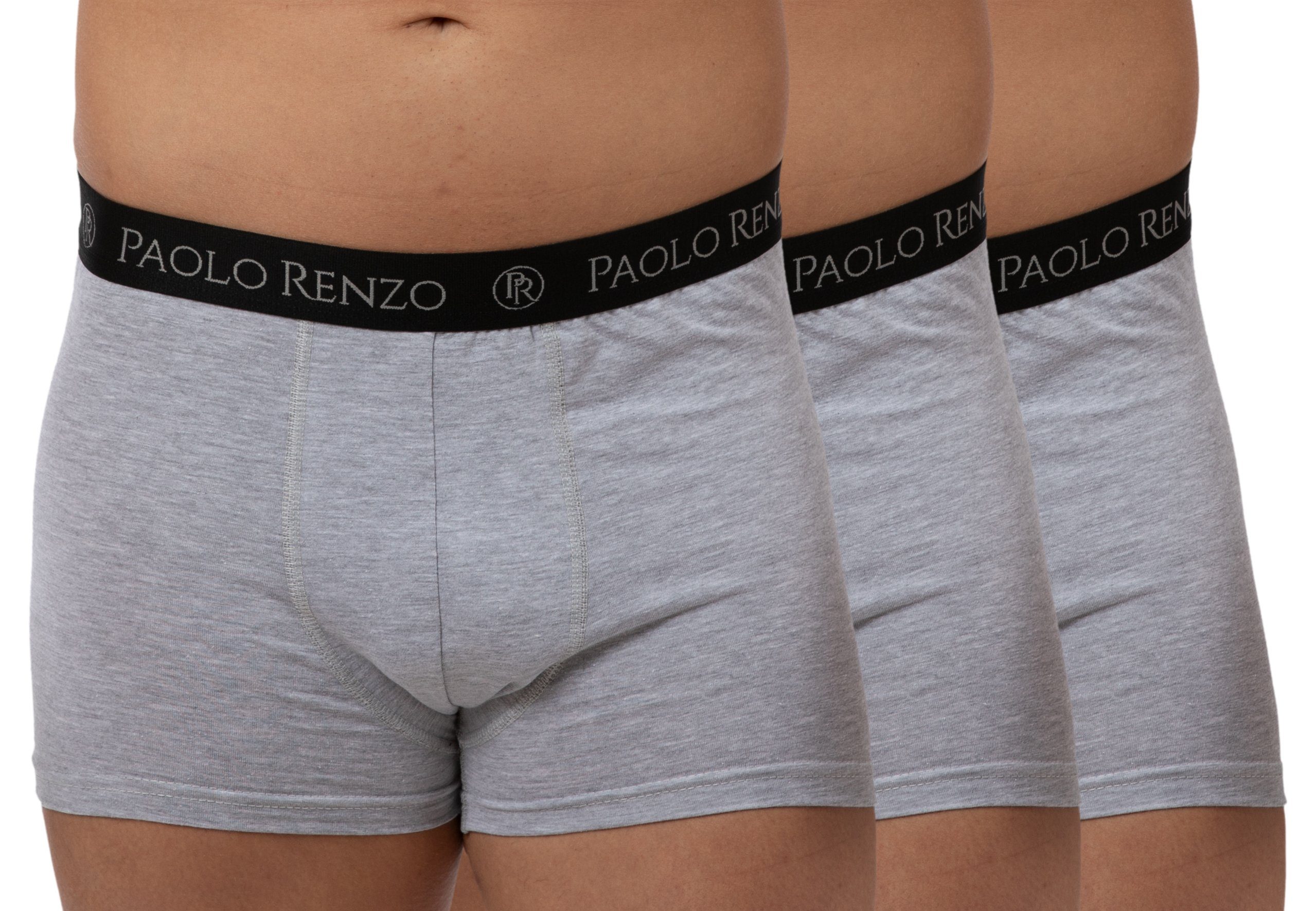 Paolo Renzo Boxershorts (3-St) Atmungsaktive Fitted günstig online kaufen