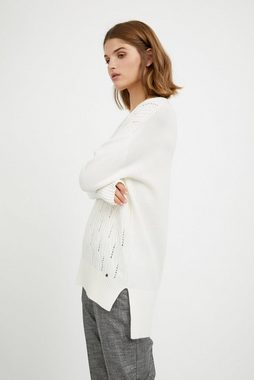 Finn Flare Strickpullover mit Lochstrick-Muster