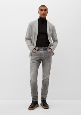 s.Oliver Stoffhose Jeans / Slim Fit / High Rise / Tapered Leg Waschung