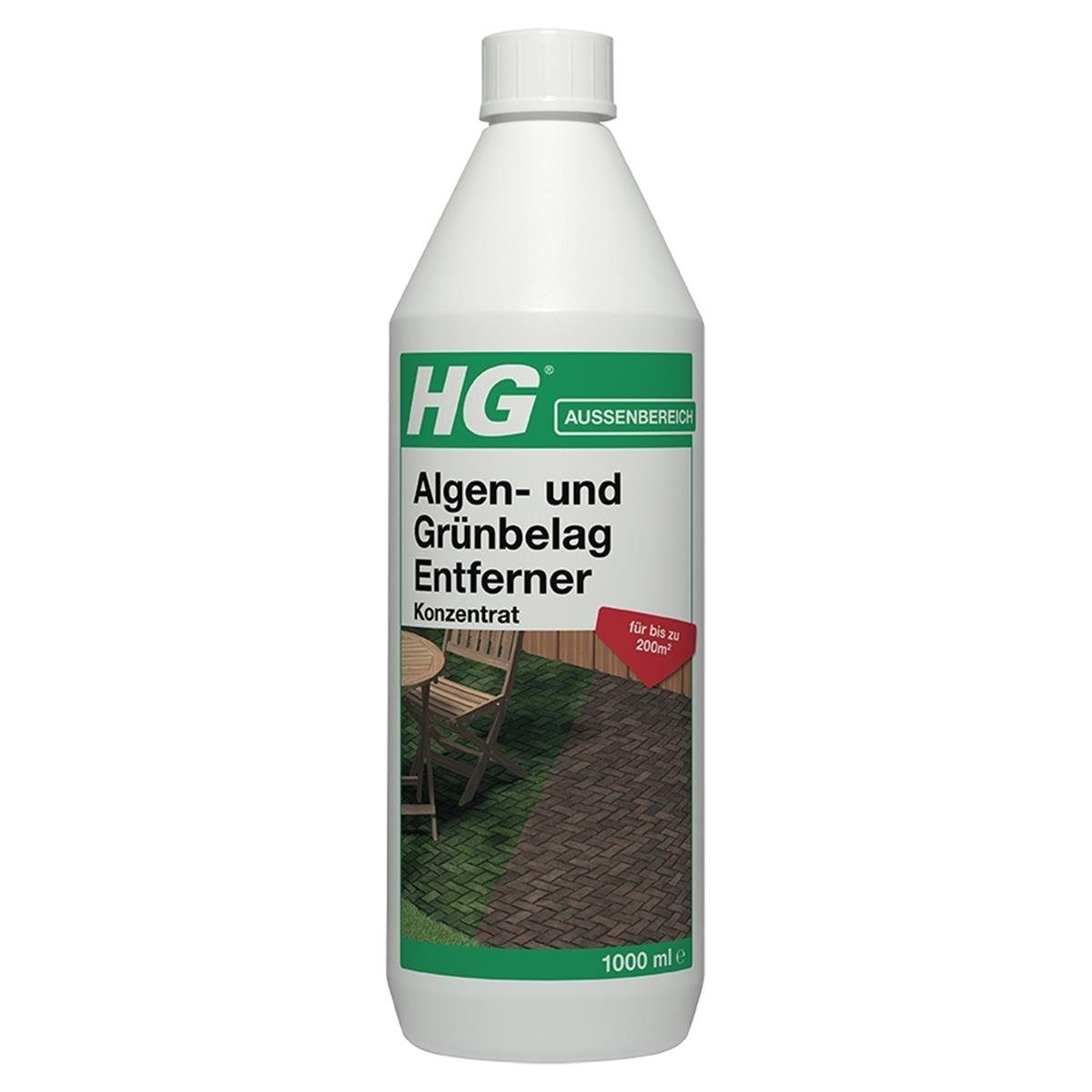 Algen- Entferner HG Spezialwaschmittel (1er HG 1L Grünbelag Konzentrat Pack) und
