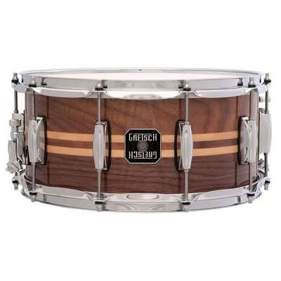 Gretsch Snare Drum, Full Range Snare S-6514W-MI, 14"x6,5", Gloss Walnut - Snare Drum