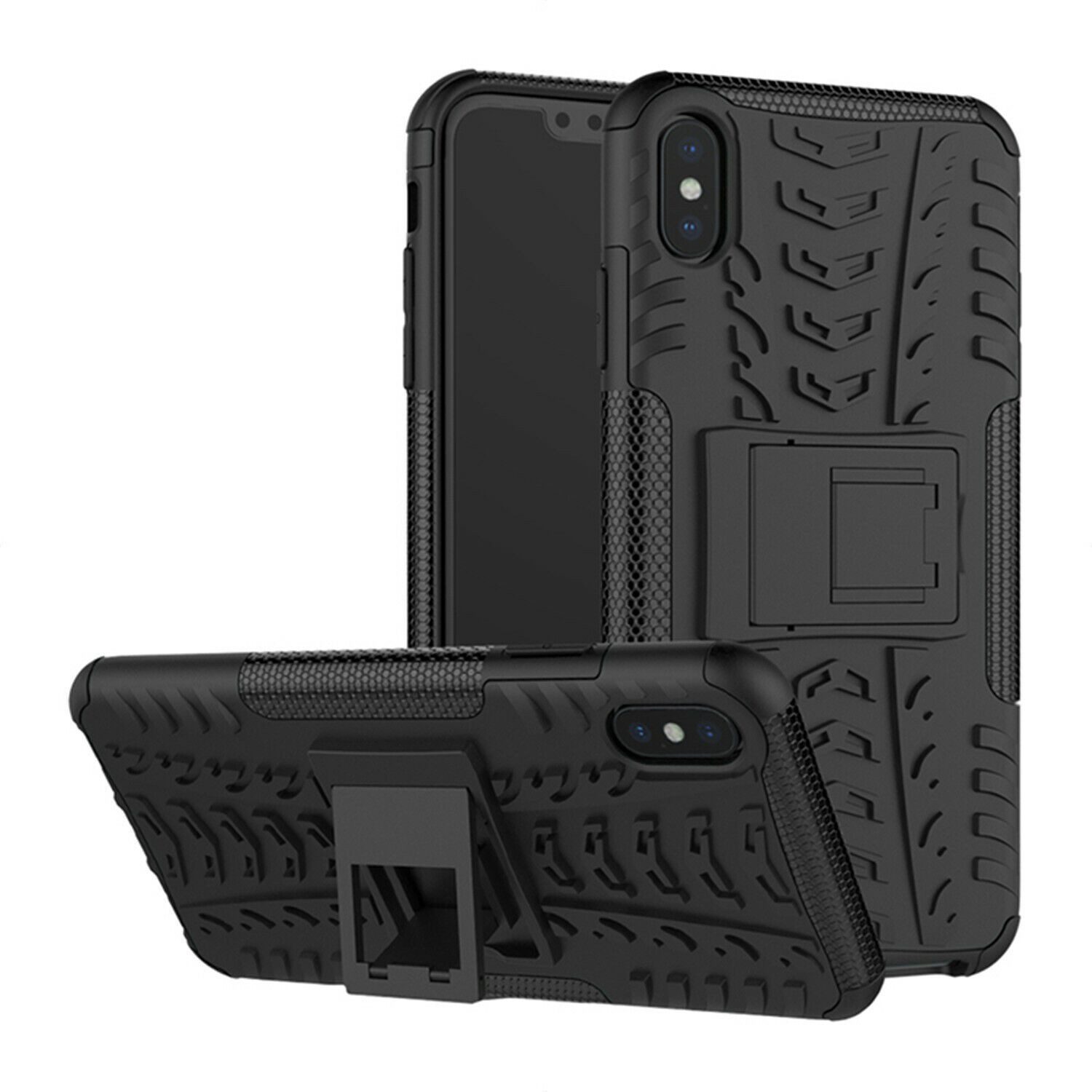 betterfon Handyhülle für Apple iPhone Robuste Outdoor Schutzhülle Panzer Case, Stoßfeste Dual-Layer Hülle mit Kickstand kratzfest und formstabil