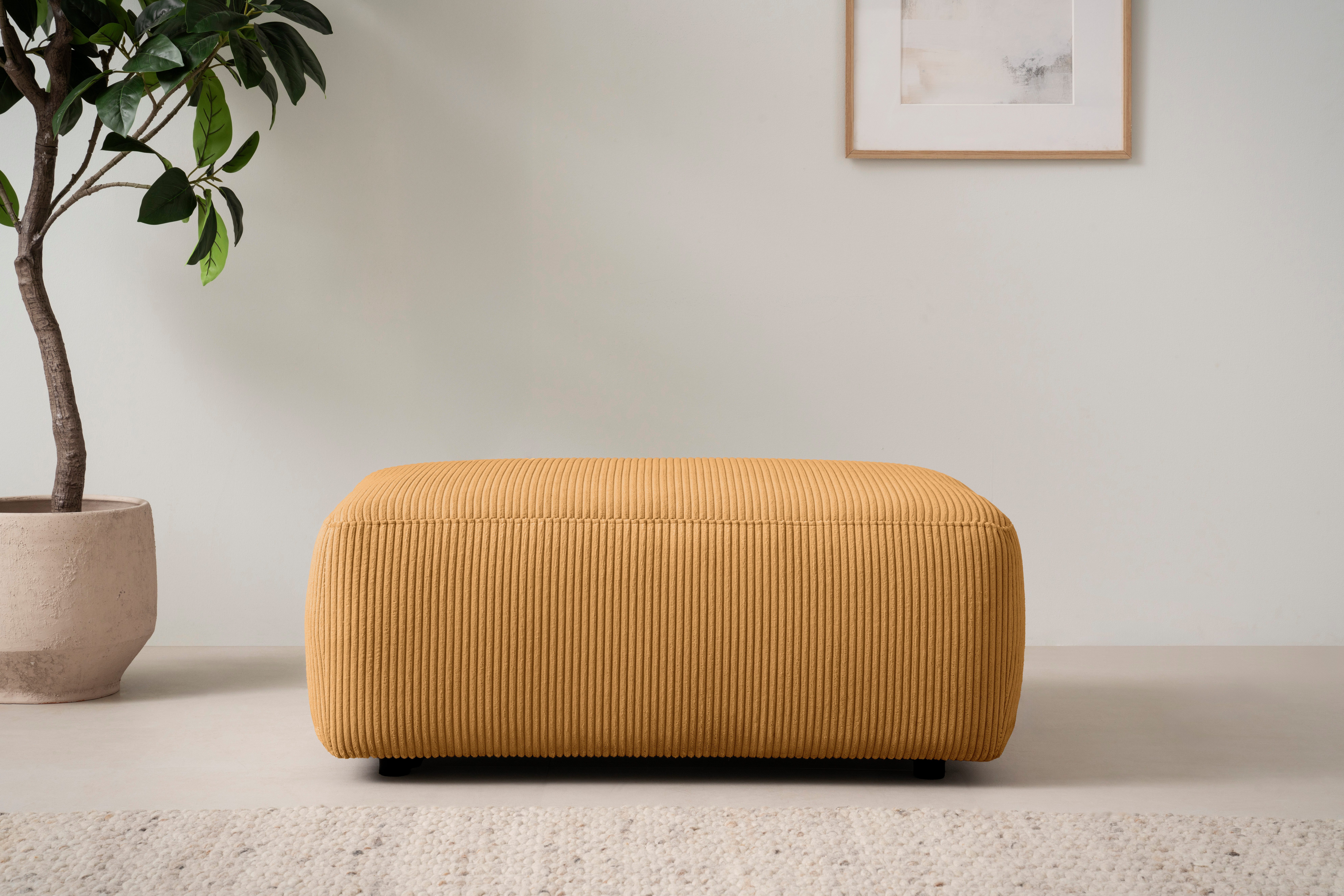 INOSIGN Polsterhocker Torge, Hocker in Cord, günstig online kaufen