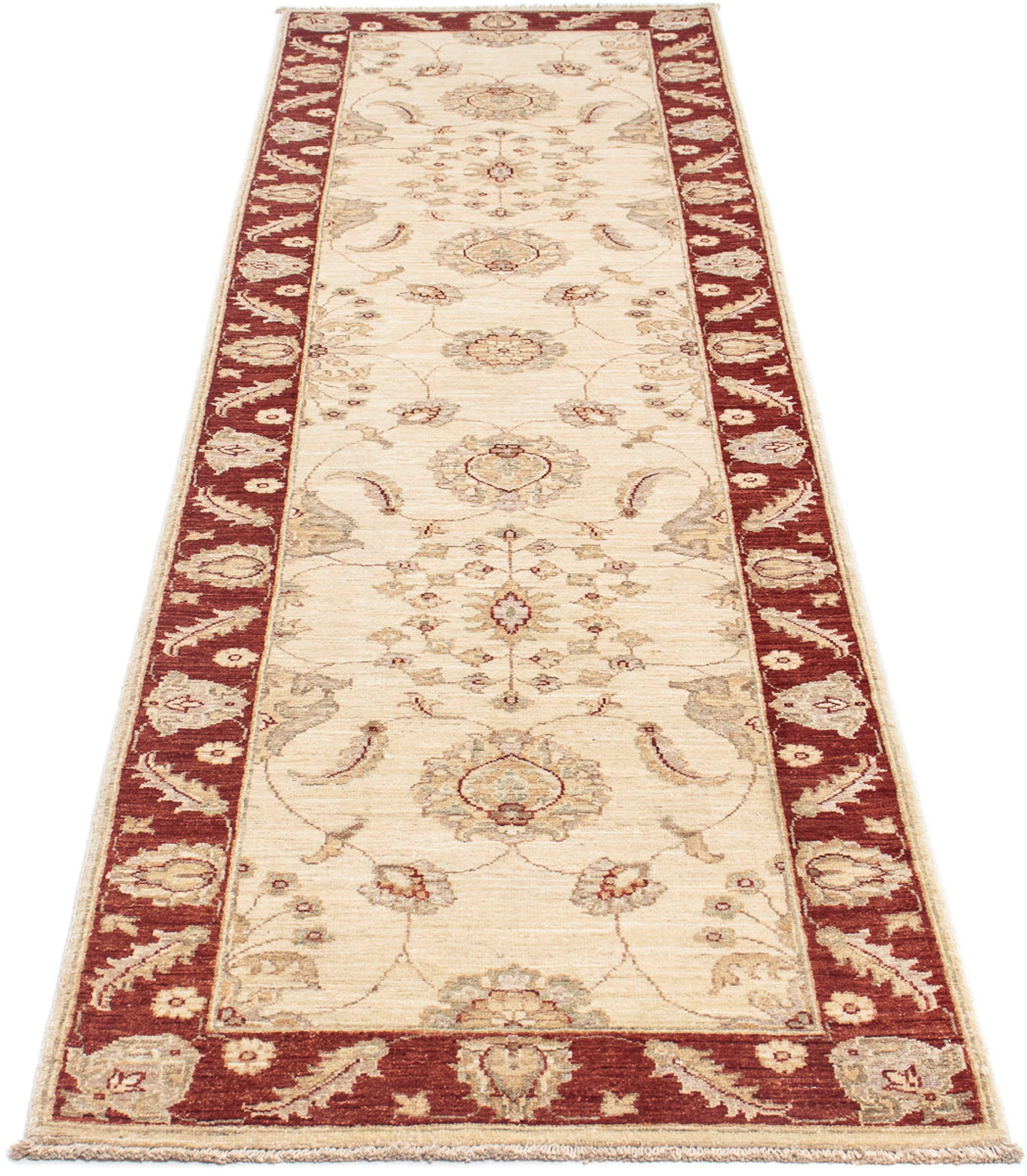 Orientteppich Ziegler - 294 x 76 cm - beige, morgenland, rechteckig, Höhe: 6 mm, Wohnzimmer, Handgeknüpft, Einzelstück mit Zertifikat