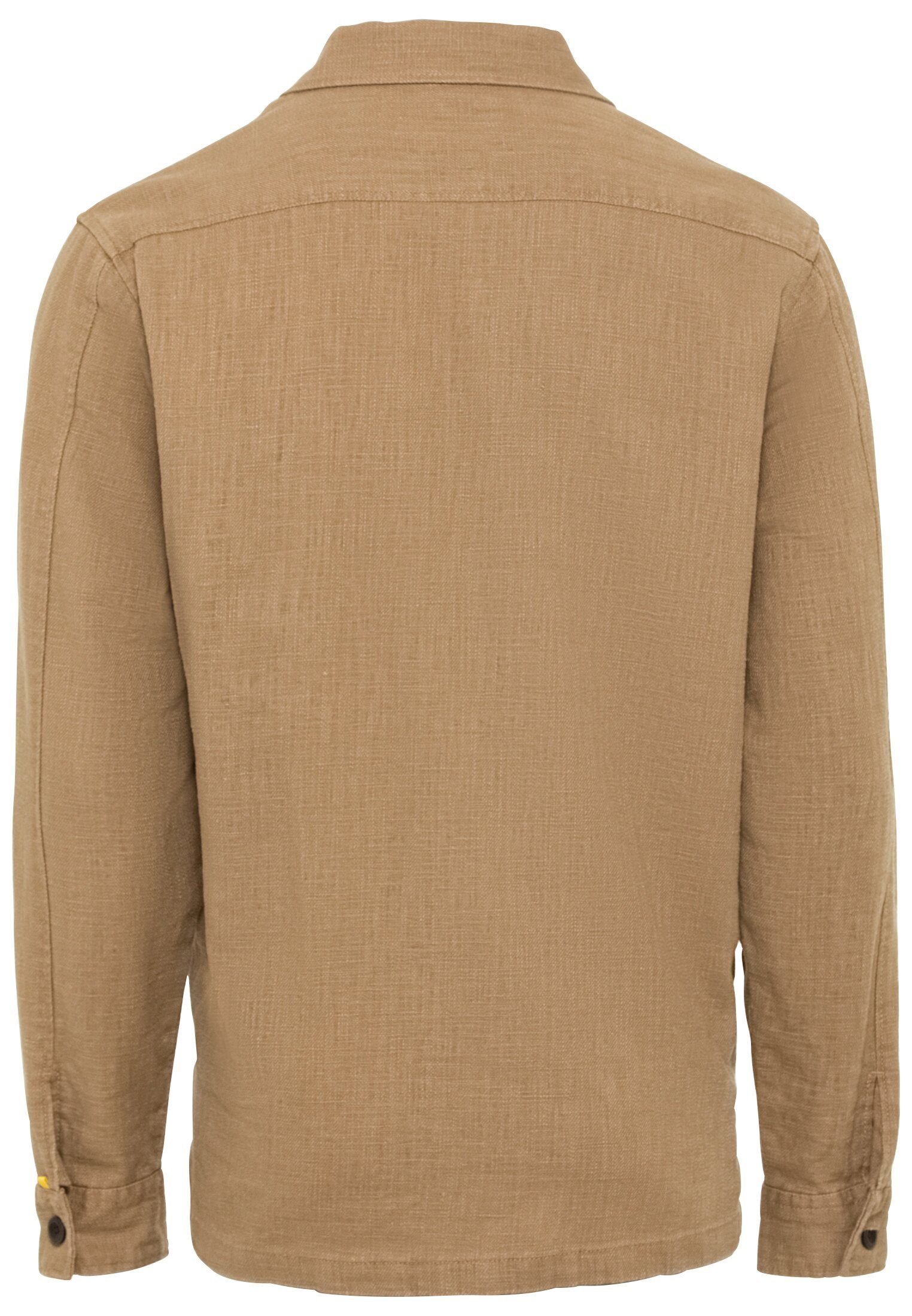 camel active Langarmhemd Overshirt aus einem Leinen-Baumwollmix günstig online kaufen