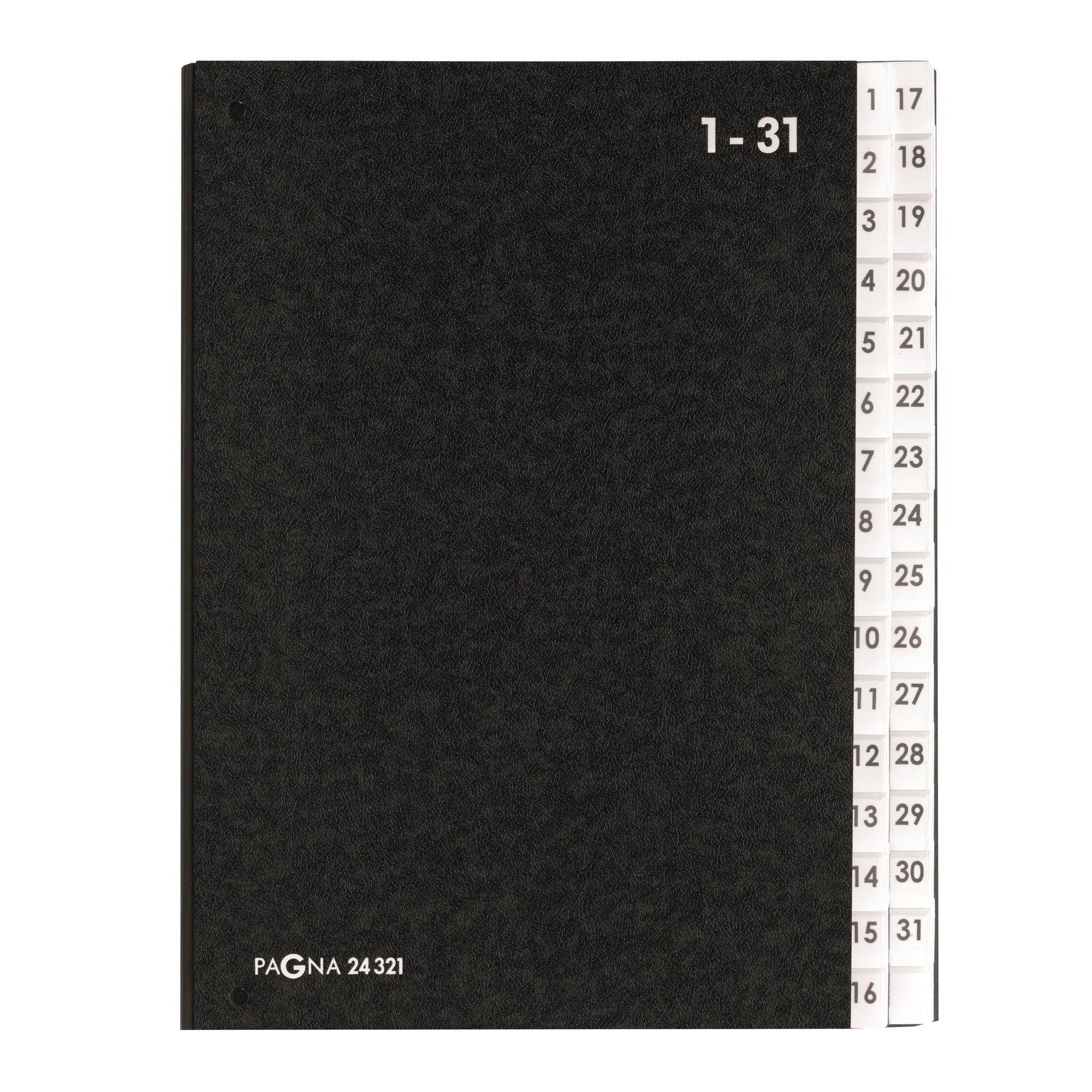 PAGNA Organisationsmappe Pagna Pultordner Classic 32 Fächer 1-31 schwarz