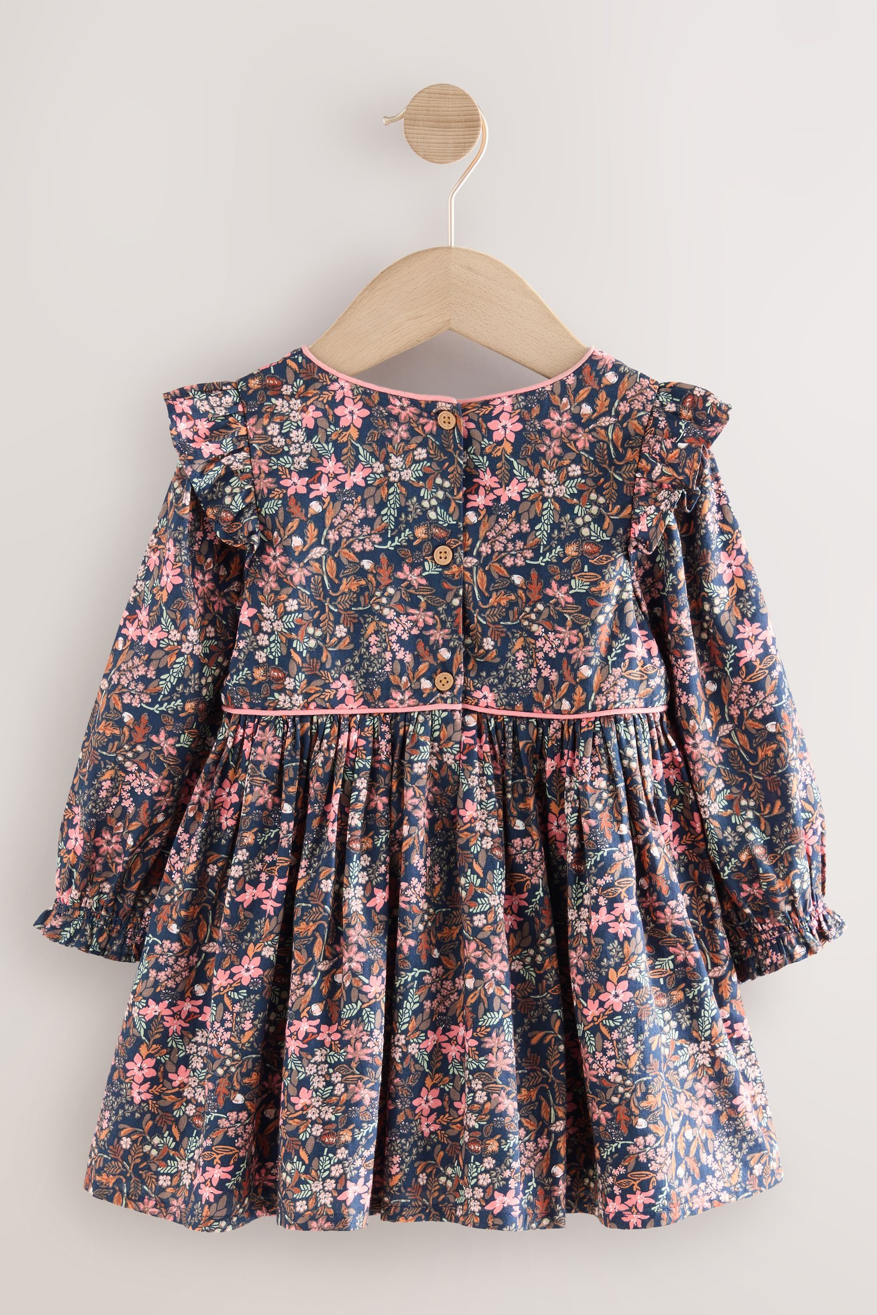 Next Blusenkleid Langärmeliges Kleid mit Rüschen günstig online kaufen