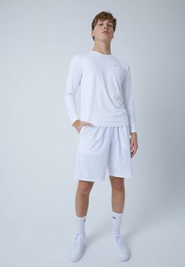 SPORTKIND Funktionsshirt Tennis Rundhals Longsleeve Shirt Jungen & Herren weiß