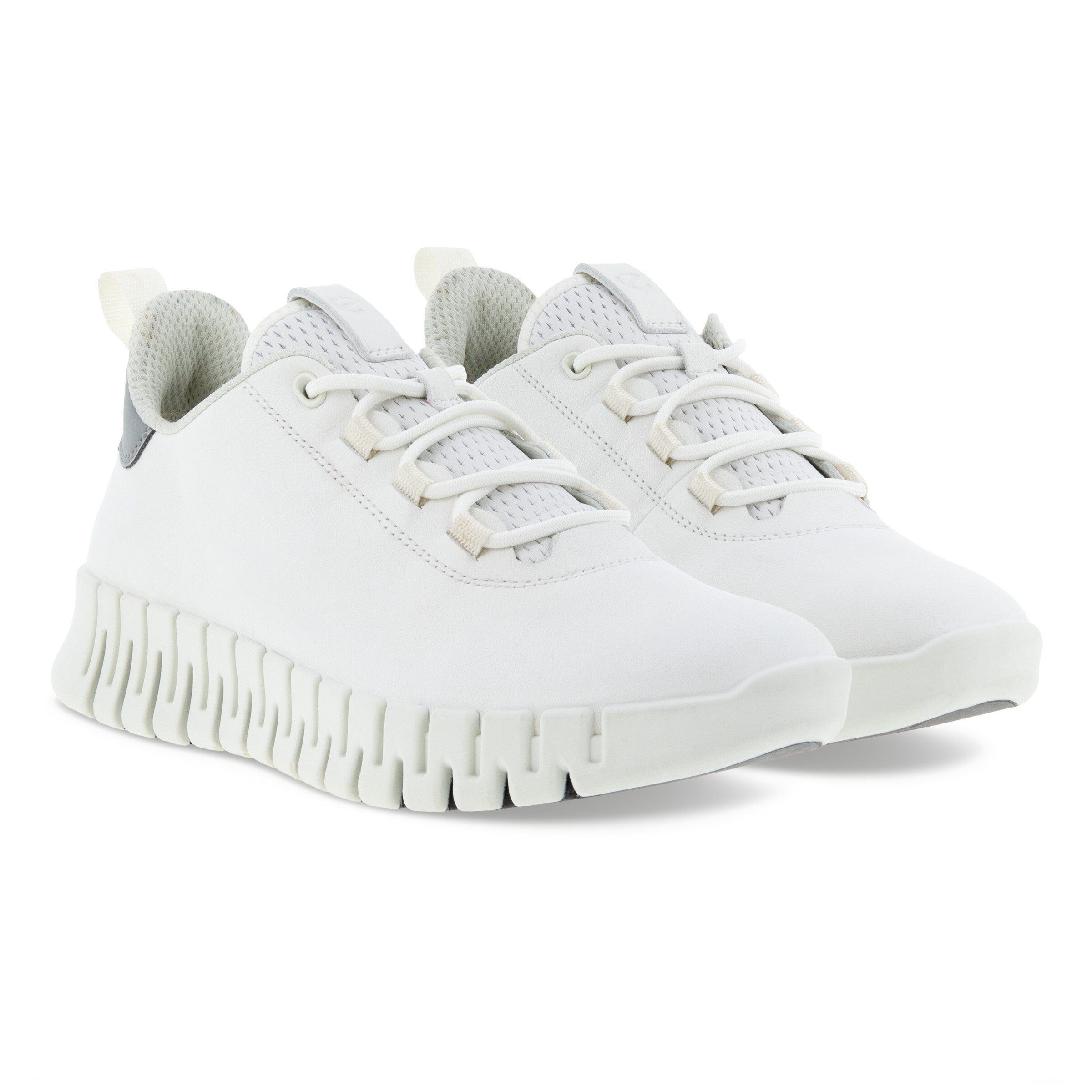 Ecco Gruuv Lea (weiches Nappaleder) weiss Damen Sneaker günstig online kaufen