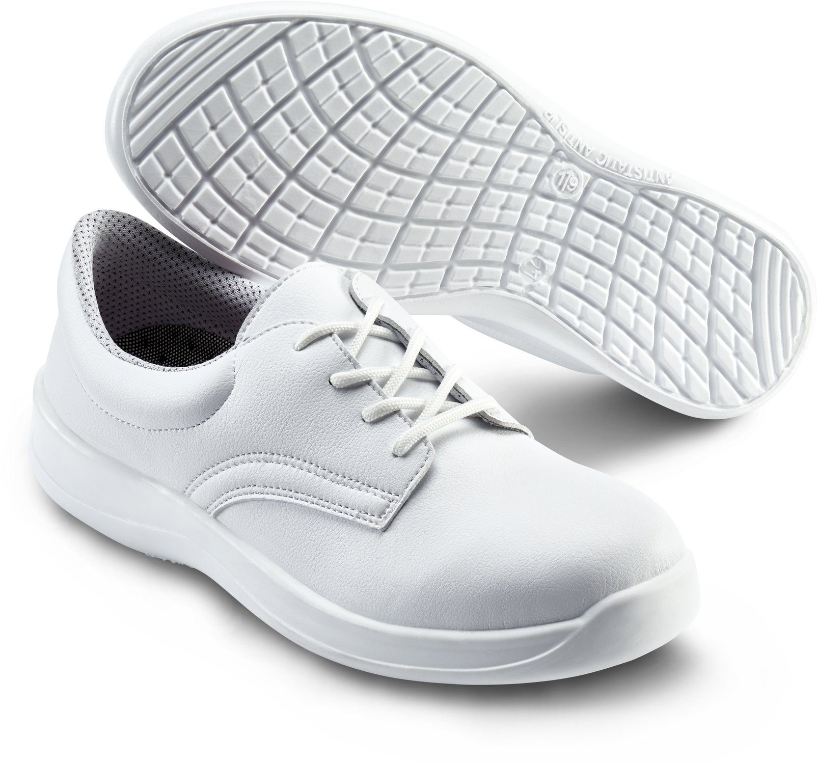 Scarpe Antinfortunistiche Basse Sika Select - Bianche, Con Chiusura A Strappo - Taglia EU 40
