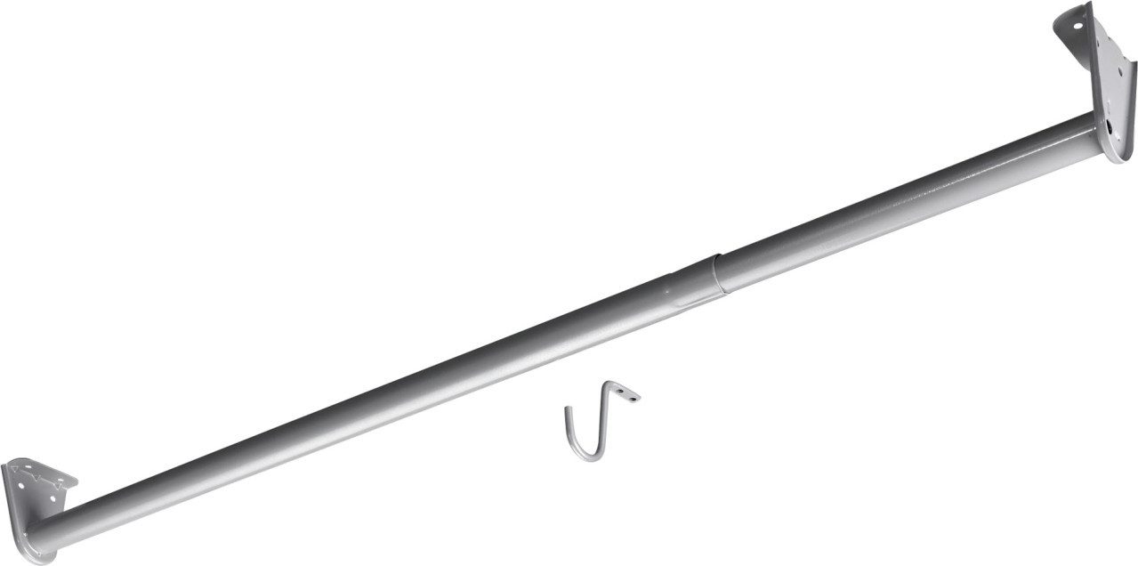 Hettich Möbelbeschlag Hettich Schrankrohr Stahl verstellbar Ø 26 x 650 -