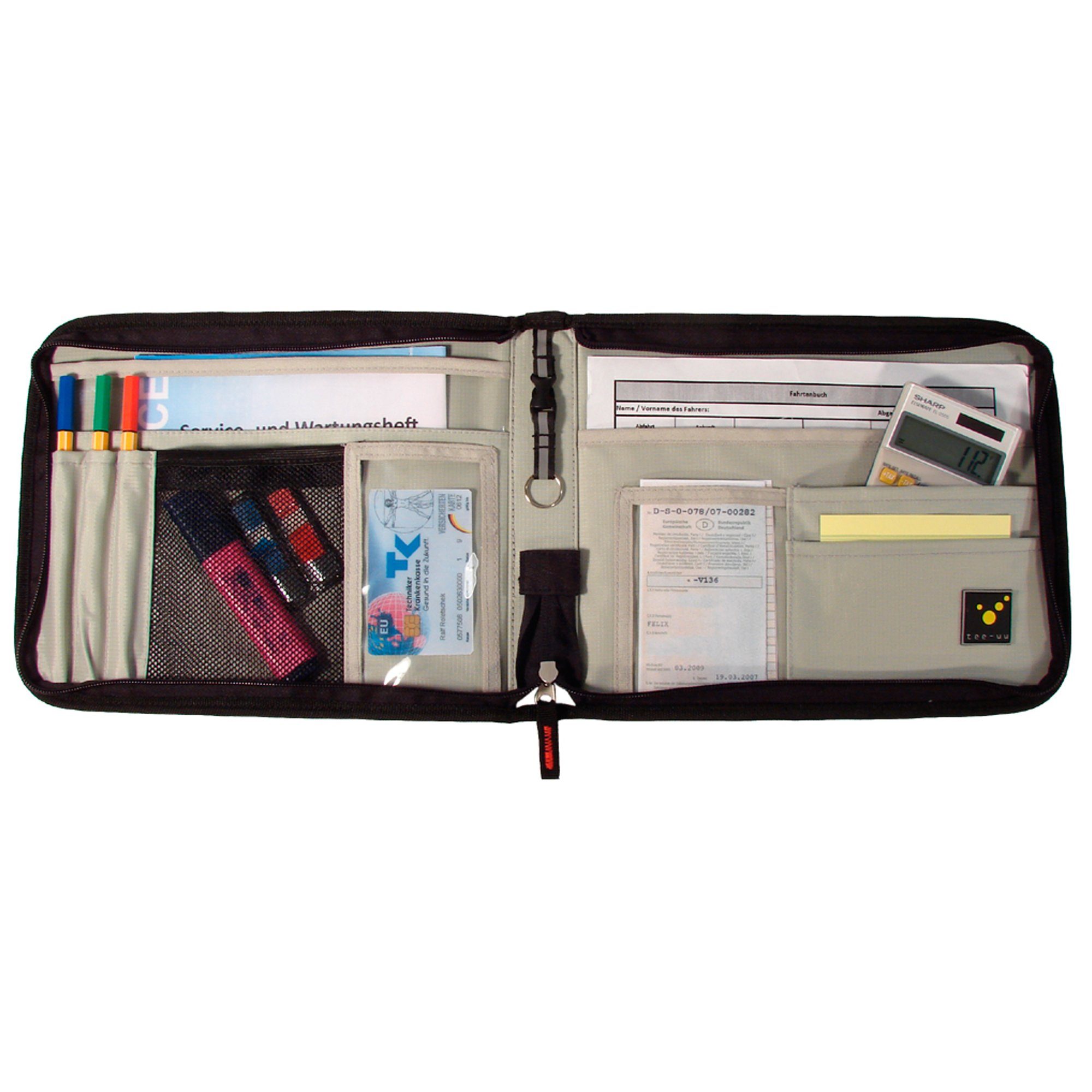 tee-uu Arzttasche tee-uu TOUR Organizer DIN A5 quer 22 x 27 x 4 cm Fahrtenbuch-Mappe