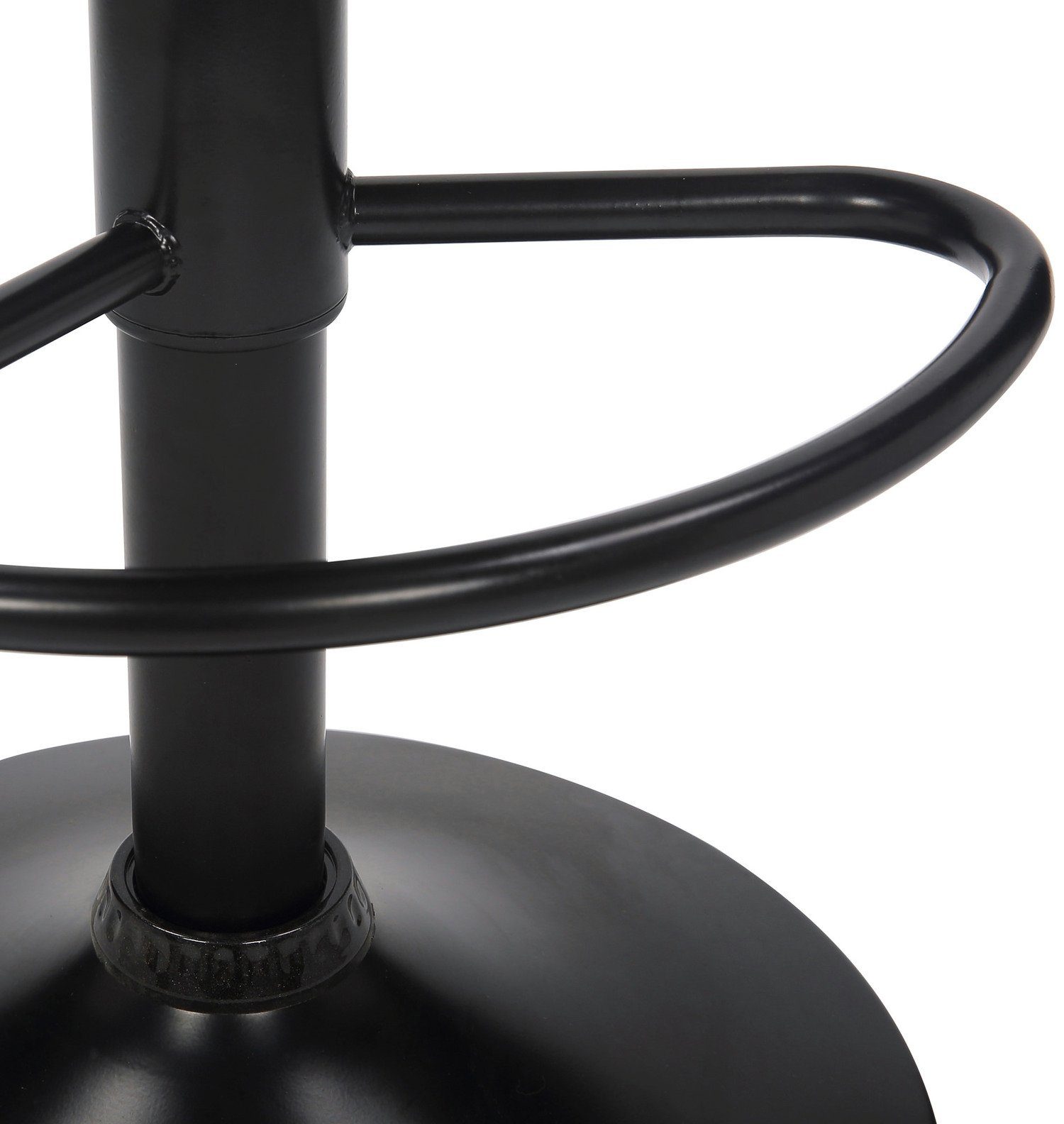 Hocker matter drehbar schwarzer Theke - 360° (Barstuhl Grau Stahl - TPFLiving Fani Stoff Samt höhenverstellbar Barhocker - & Tresenhocker Küche), für