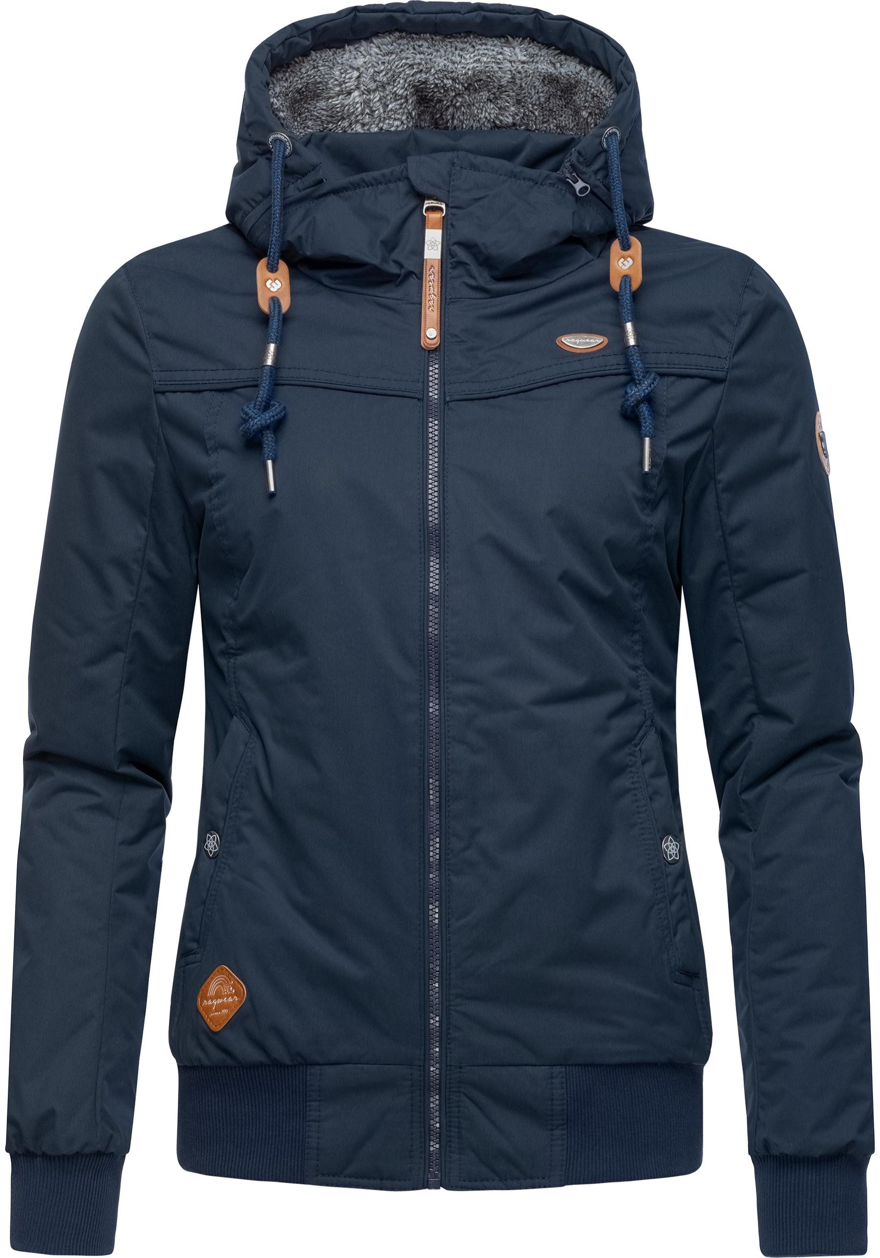Ragwear Winterjacke Jotty Winter stylische Outdoorjacke mit abnehmbarer Kapuze