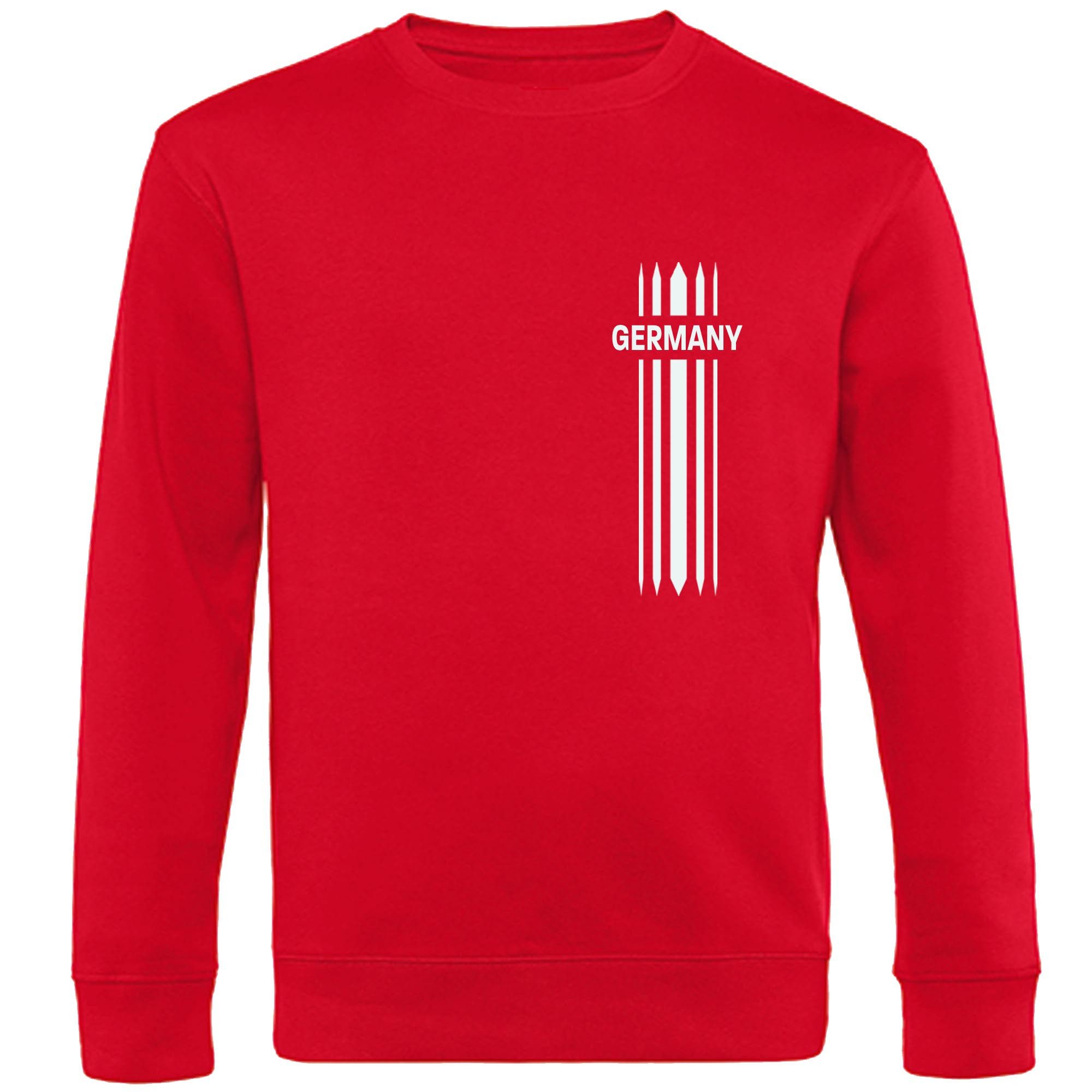 multifanshop Sweatshirt Germany - Streifen - Pullover